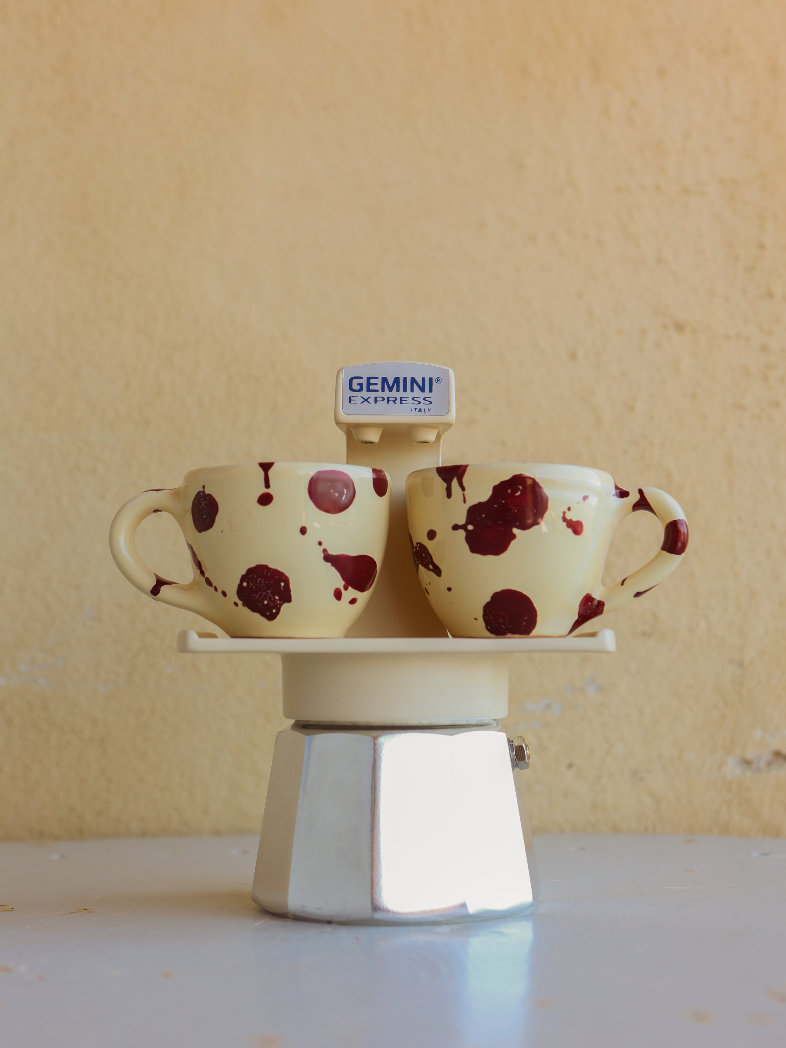 Ivo Angel handmade Italian ceramic espresso coffee cups