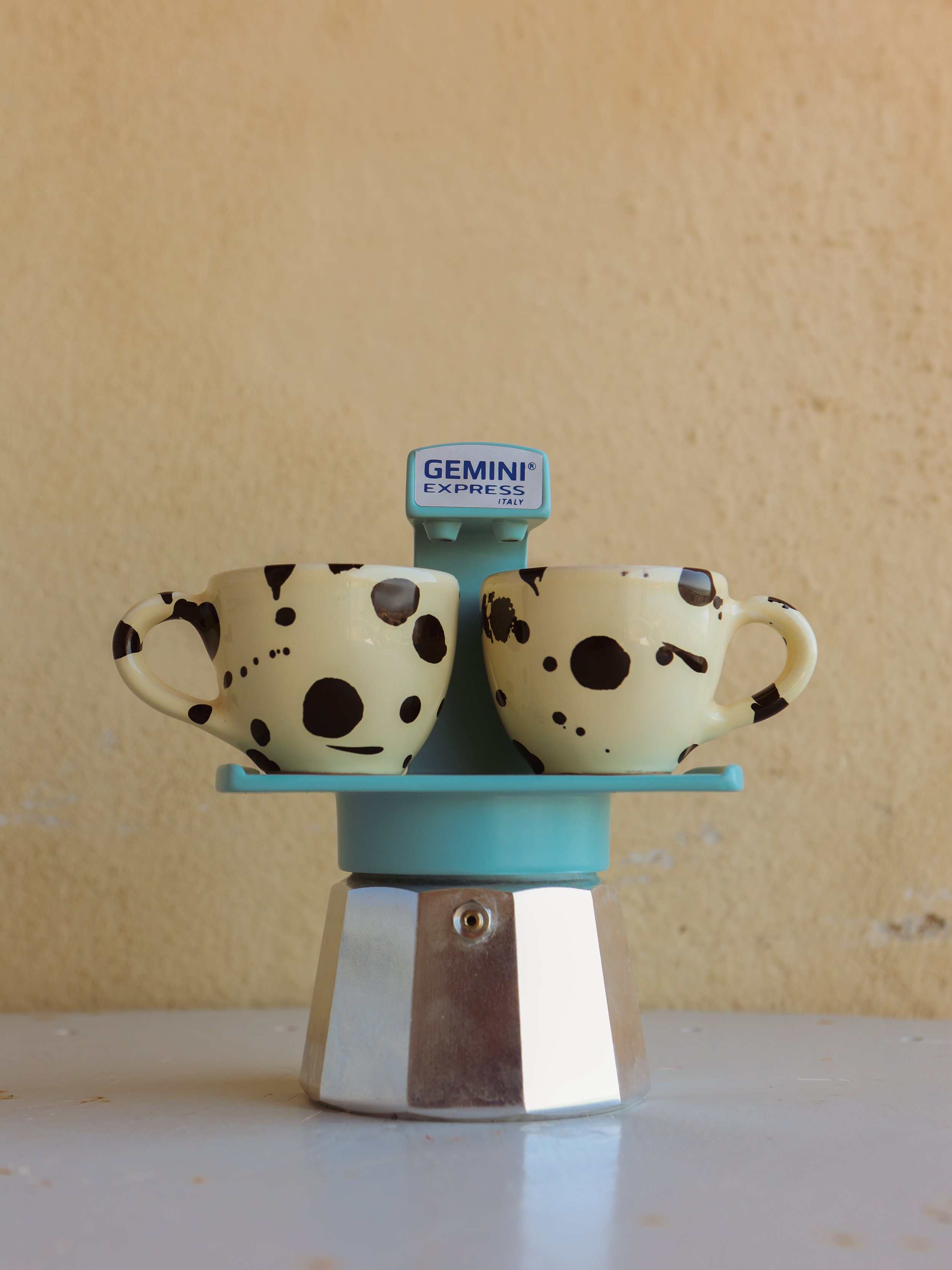 Ivo Angel handmade Italian ceramic espresso coffee cups