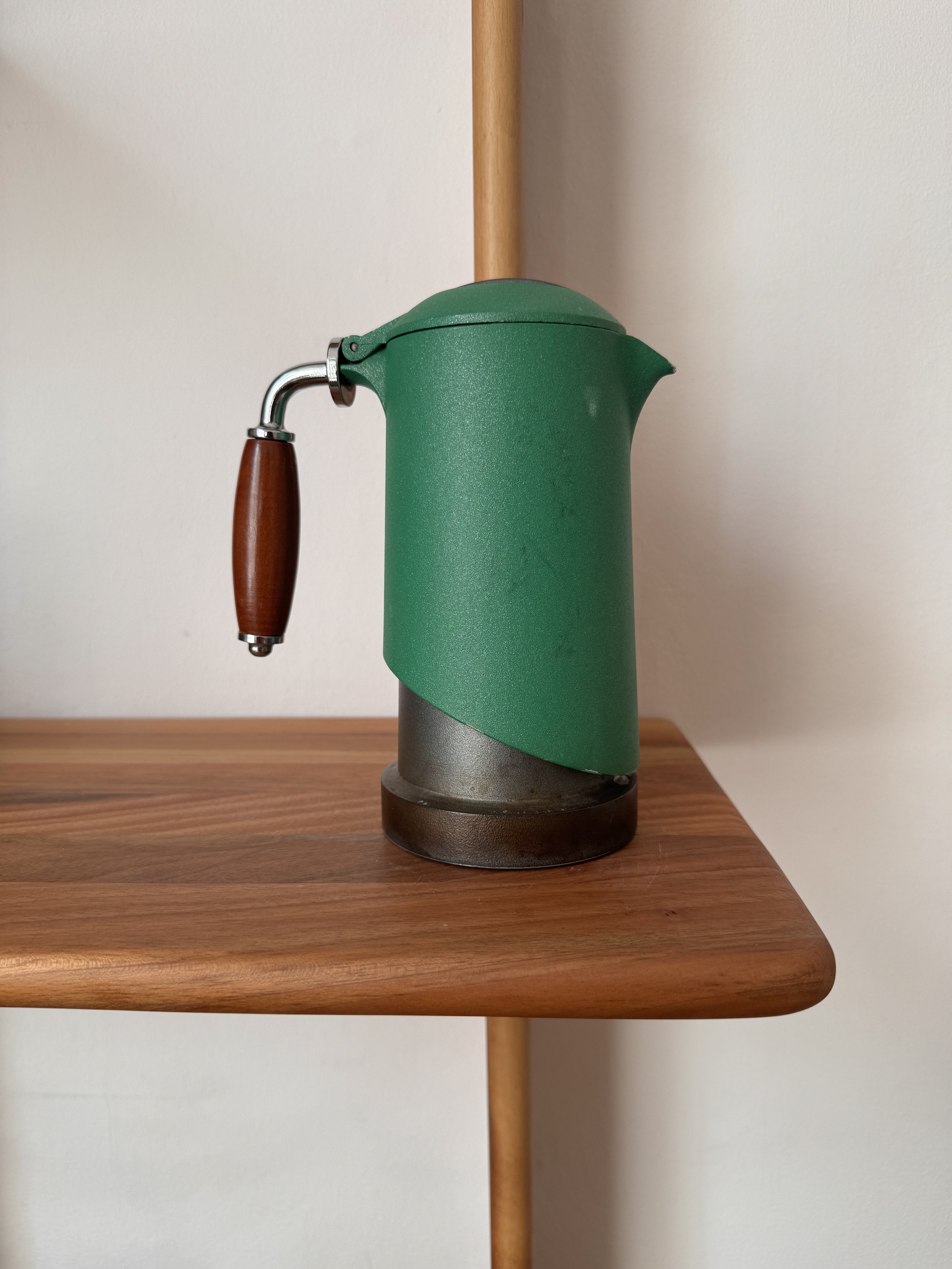 Vintage 1980s ‘Freddi’ Green Moka Espresso Stovetop Pot Set