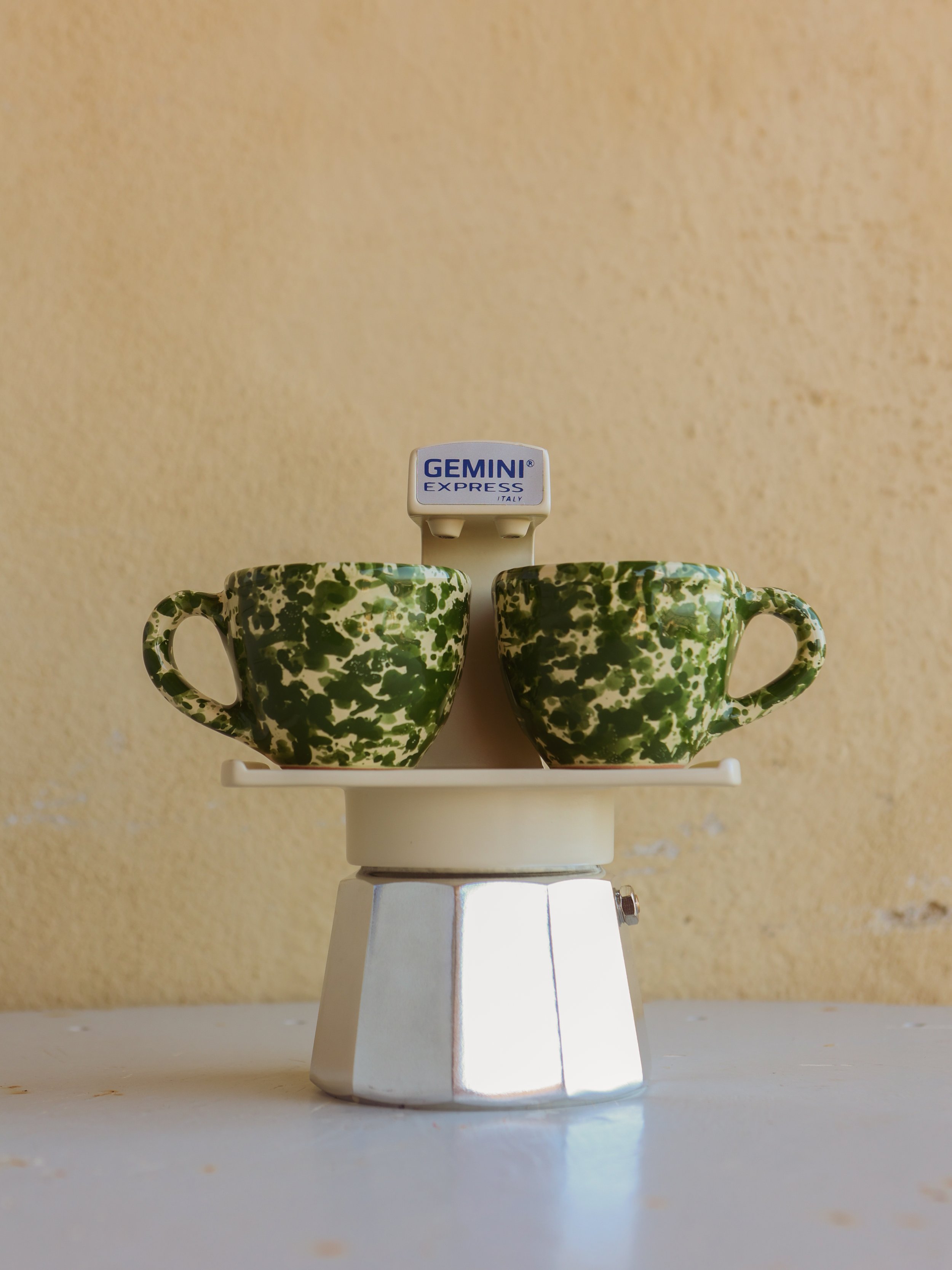 Ivo Angel handmade Italian ceramic espresso coffee cups