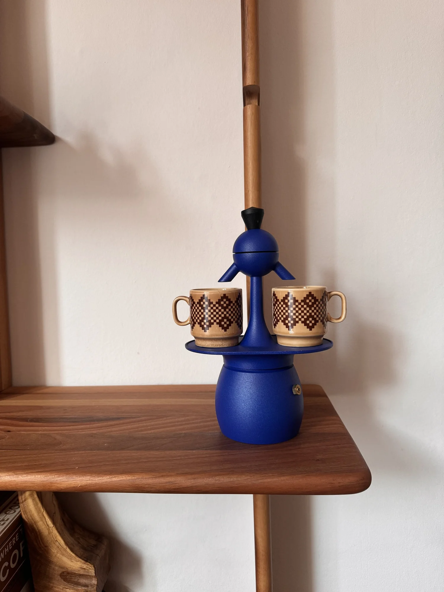Vintage Omet Papalina Blue Moka Pot — my moka home
