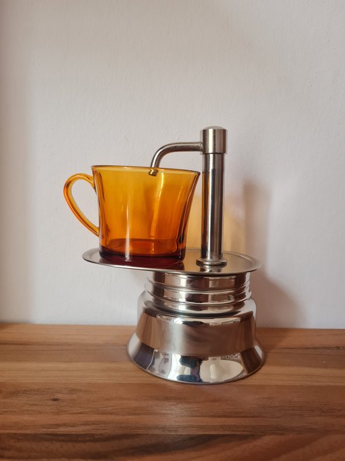 Vintage Bialetti Moka Express Coffee Maker From the 1970s 