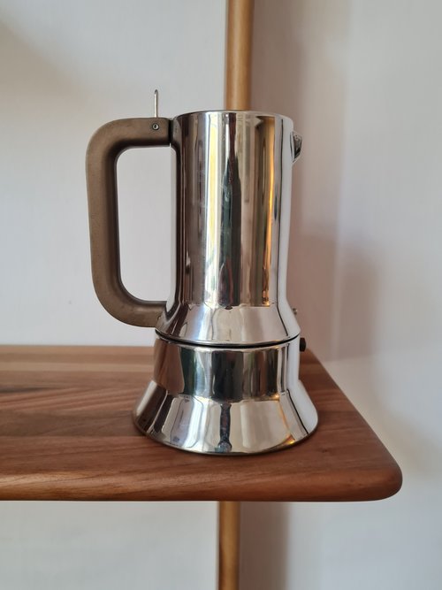 VTG Mini Percolator Coffee Pot Vigano Small Metal Silver Stove Top Espresso