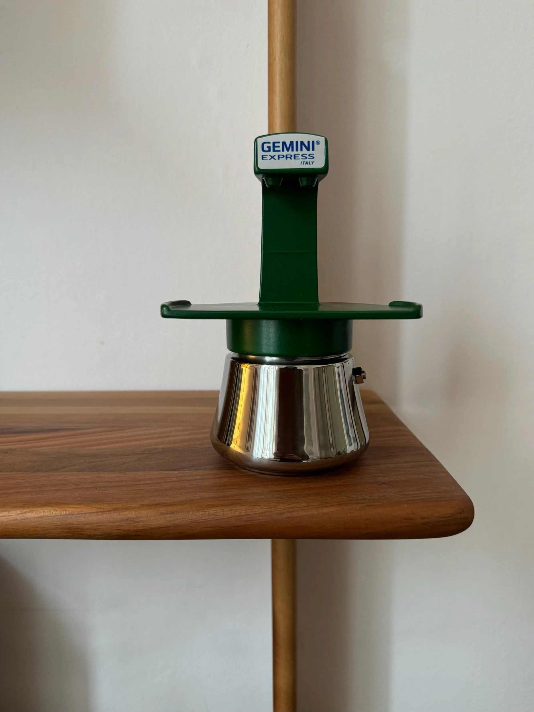 Gemini Express Double Moka Espresso Pot for Induction