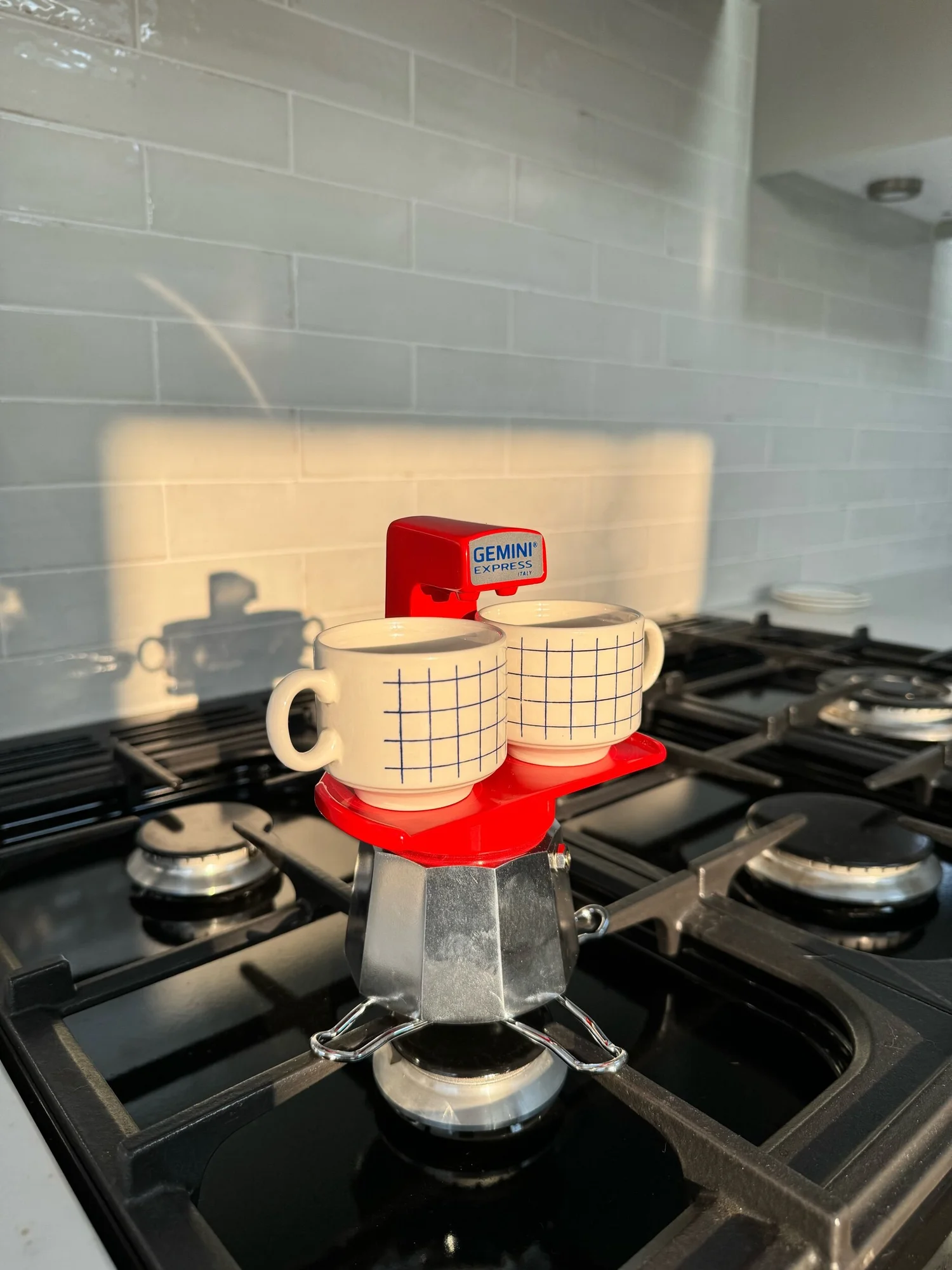 Gemini Express Moka Pot in red — my moka home