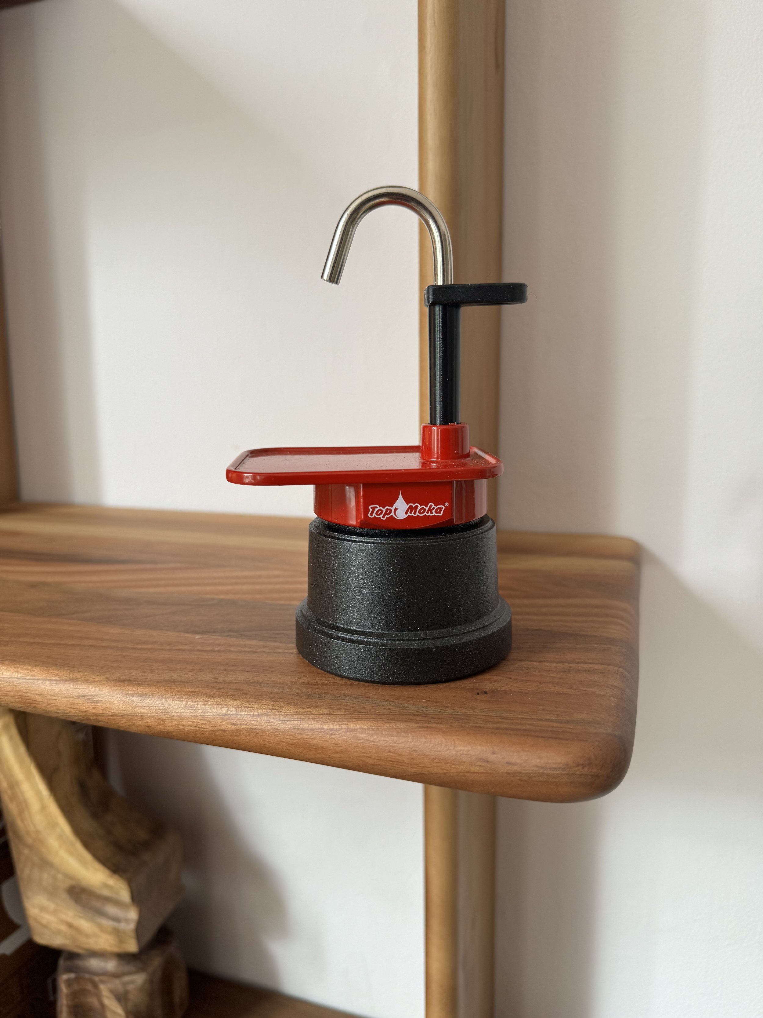 Top Moka Single Espresso Moka Pot in Red