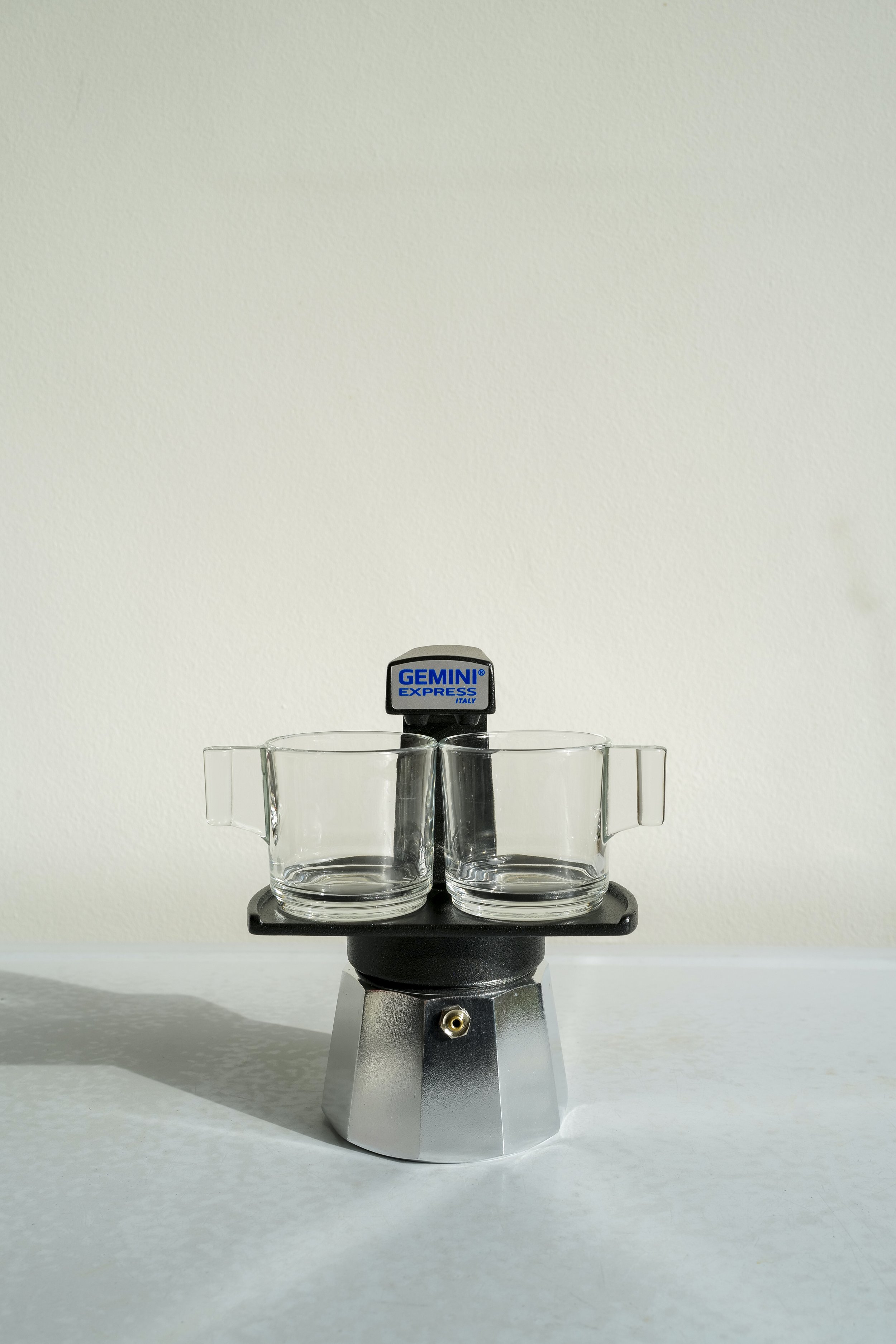 Gemini Express Double Moka Espresso Pot in Black