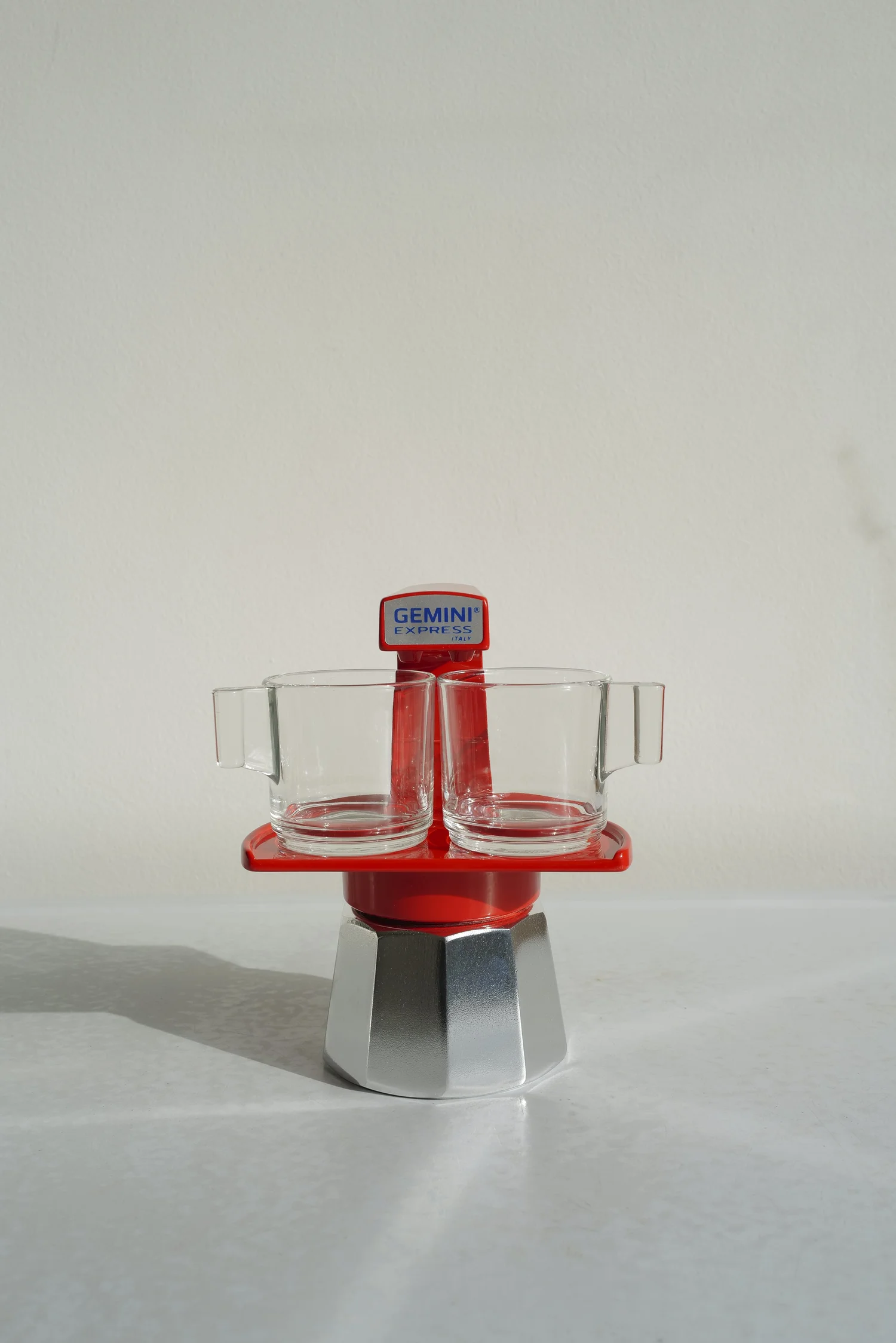 mokaさん Limited Edition Gemini Express Double Moka Pot | Sky Blue — my