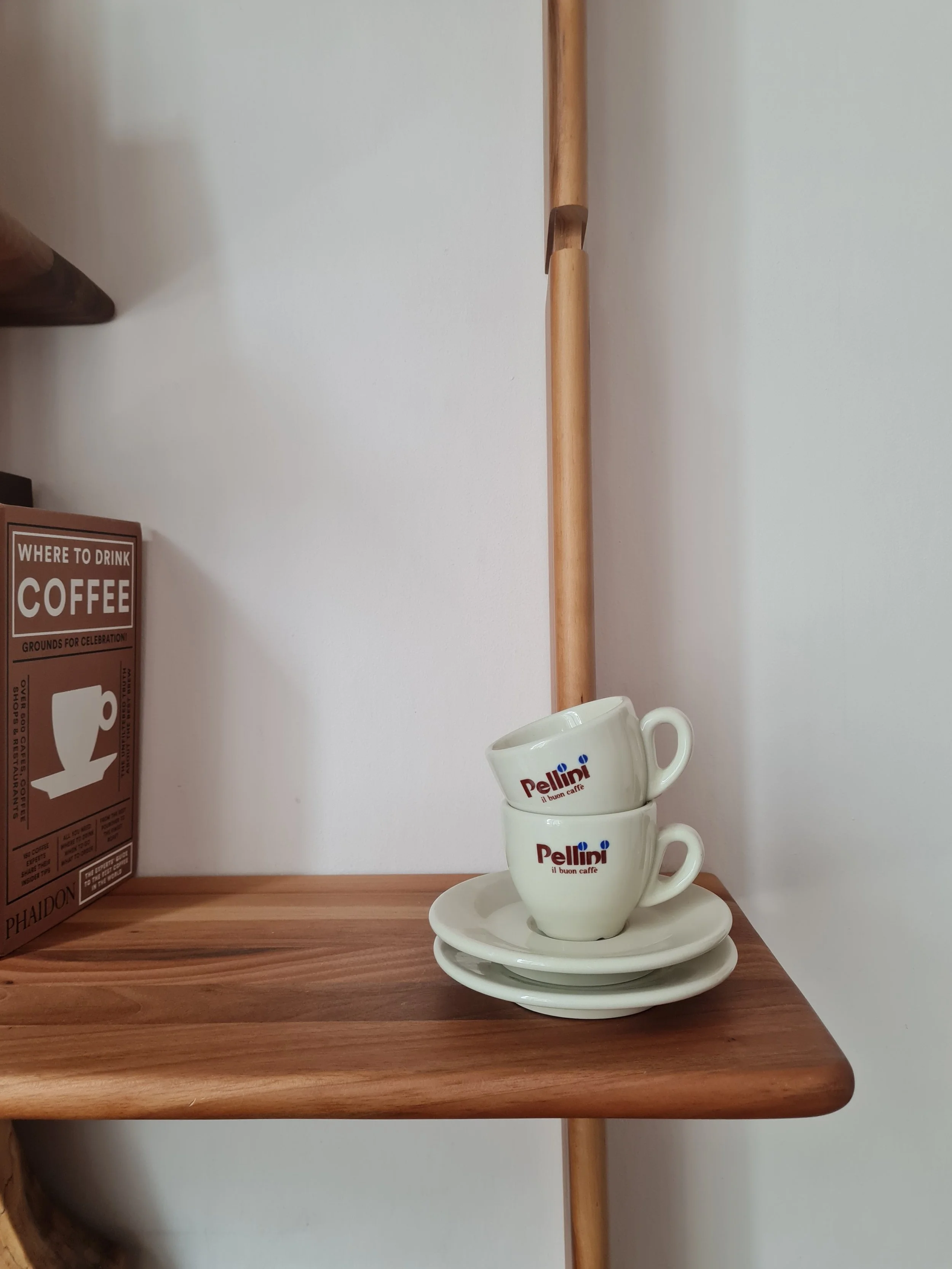 Vintage Italian 1980s Pellini Espresso Cup & Saucer