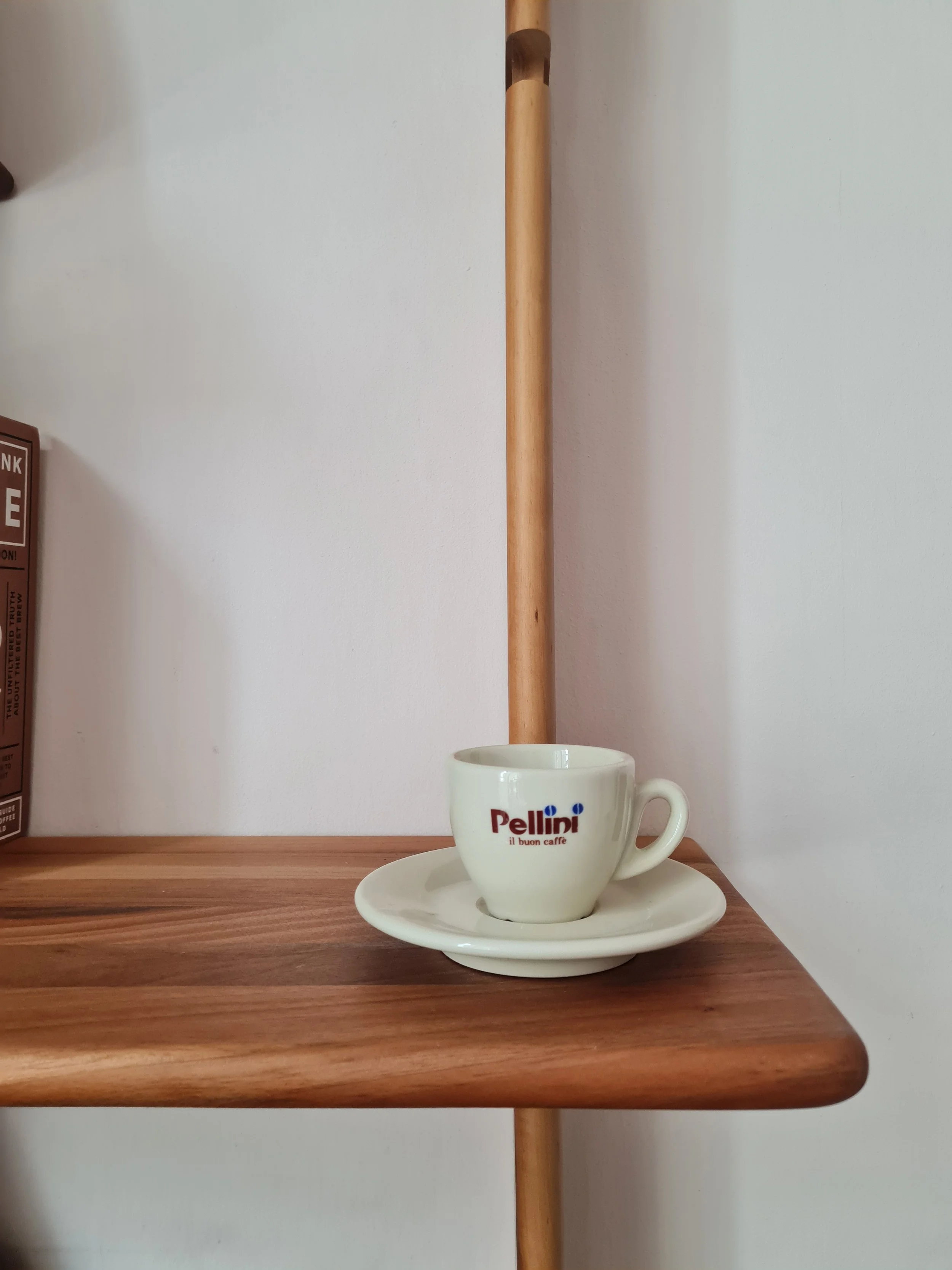 Vintage Italian 1980s Pellini Espresso Cup & Saucer