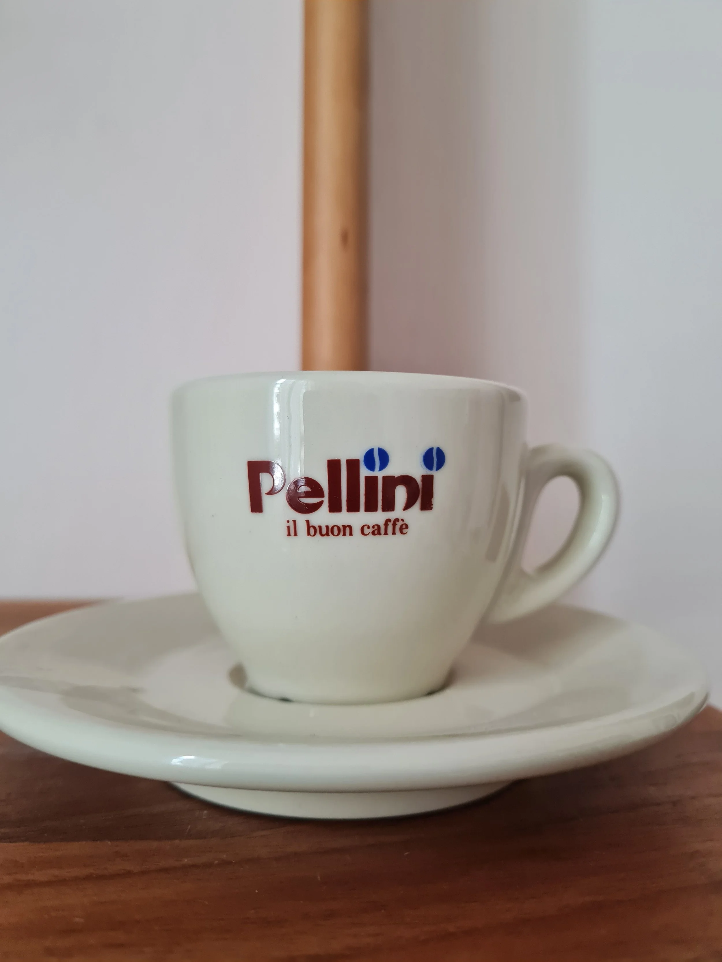 Vintage Italian 1980s Pellini Espresso Cup & Saucer