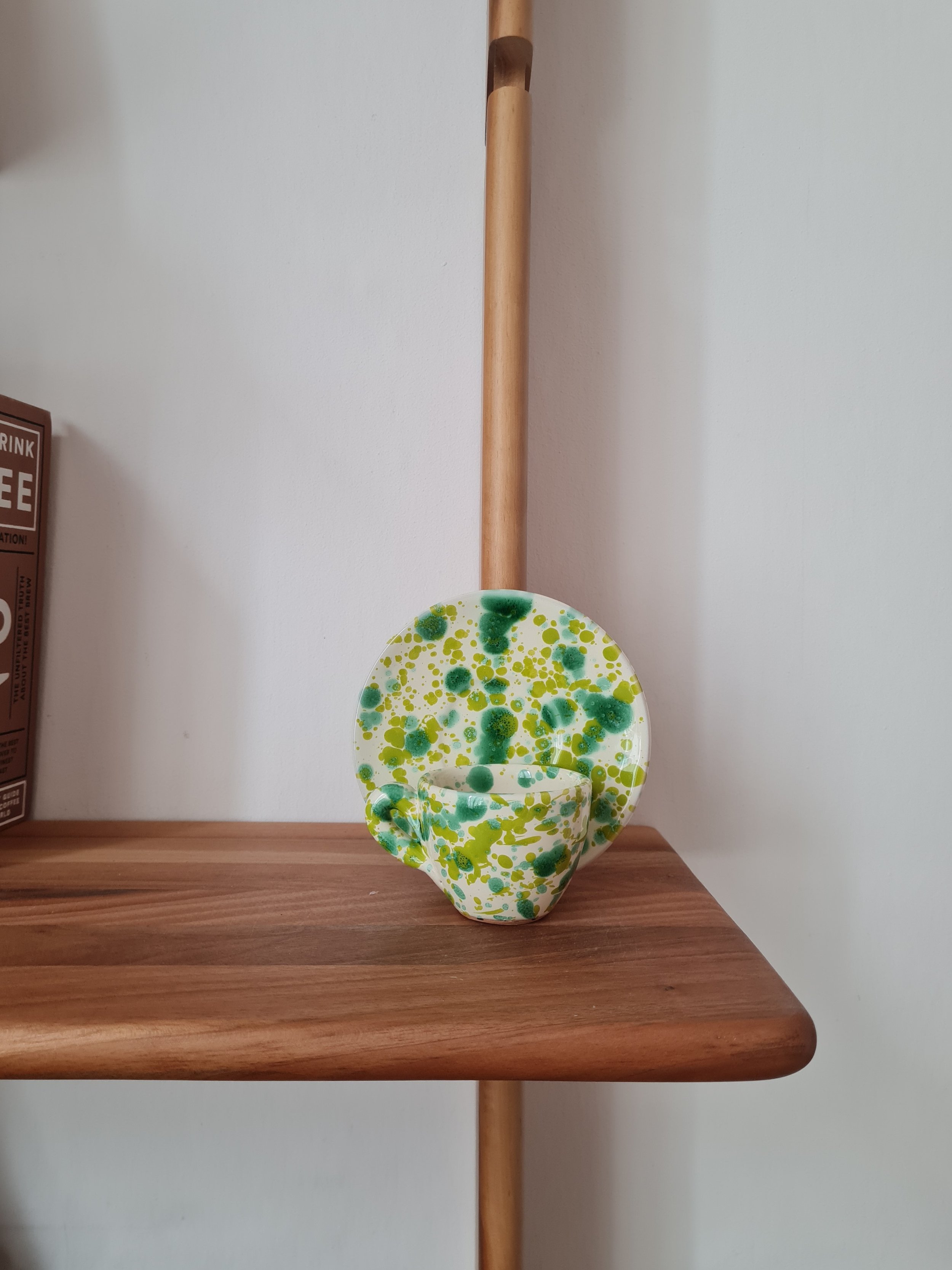 Limited Edition Puglian Splatter Espresso Set - Green