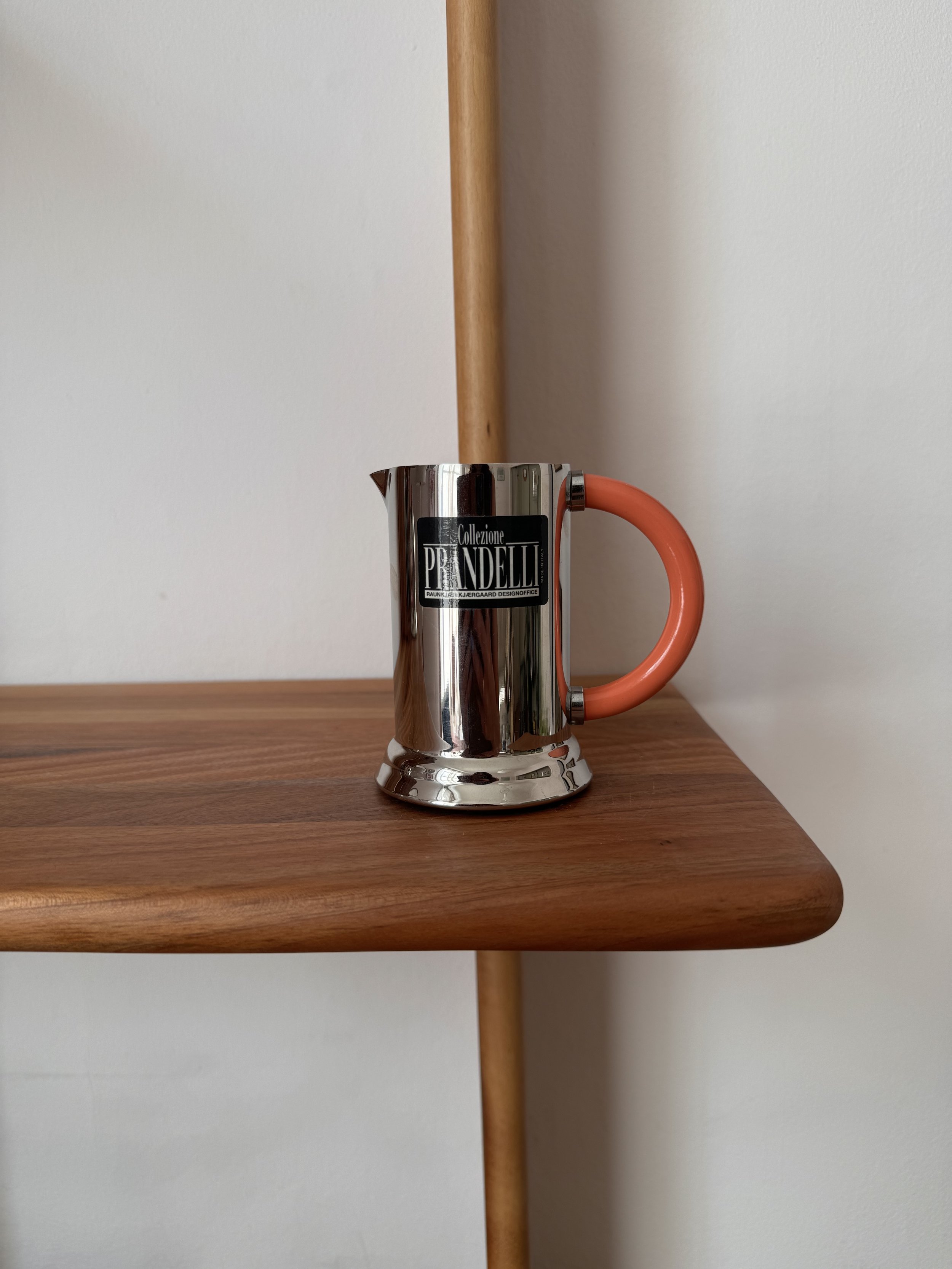 Vintage 1980s Prandelli Moka Pot Set - Coral