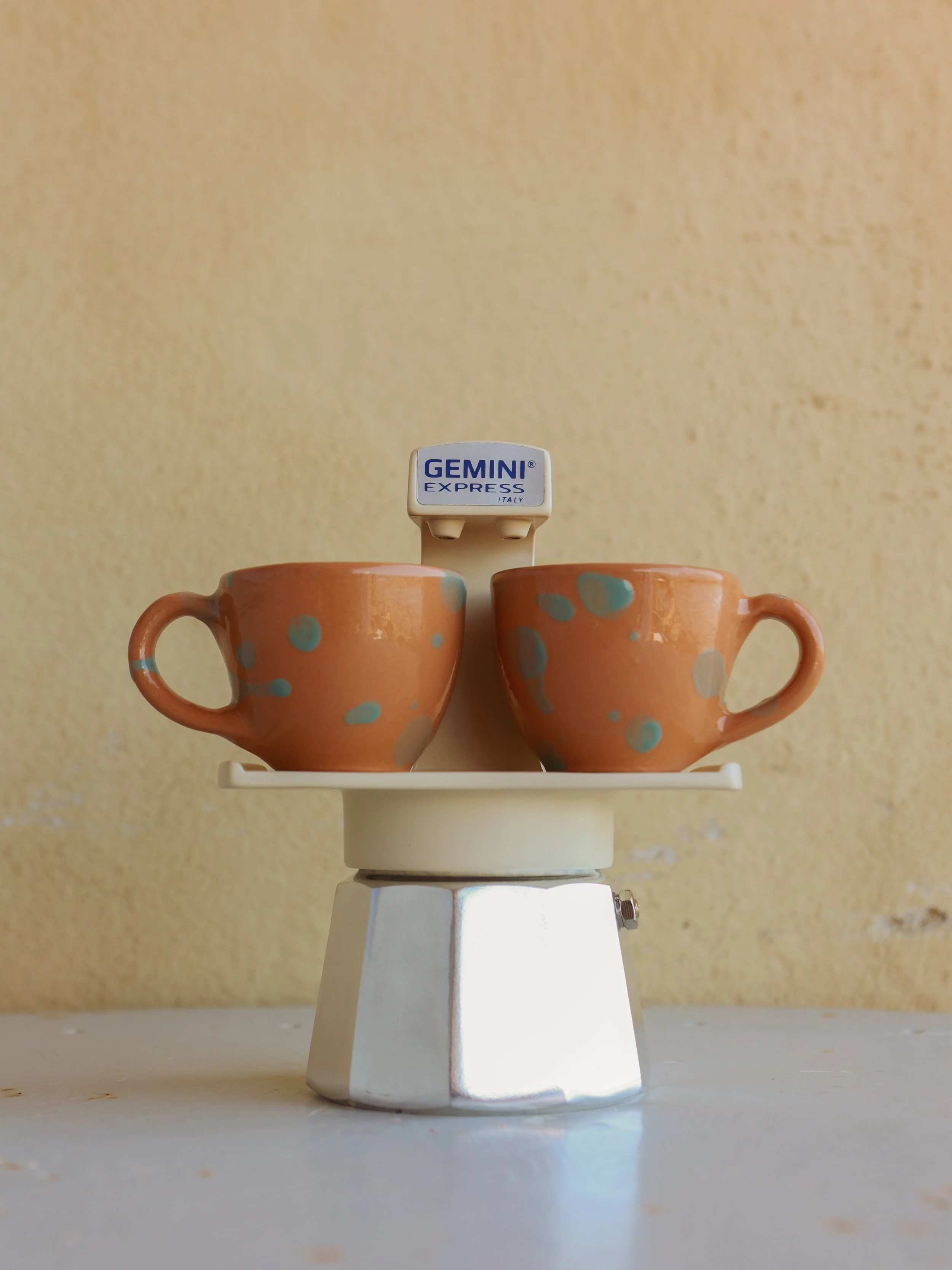 Ivo Angel handmade Italian ceramic espresso coffee cups