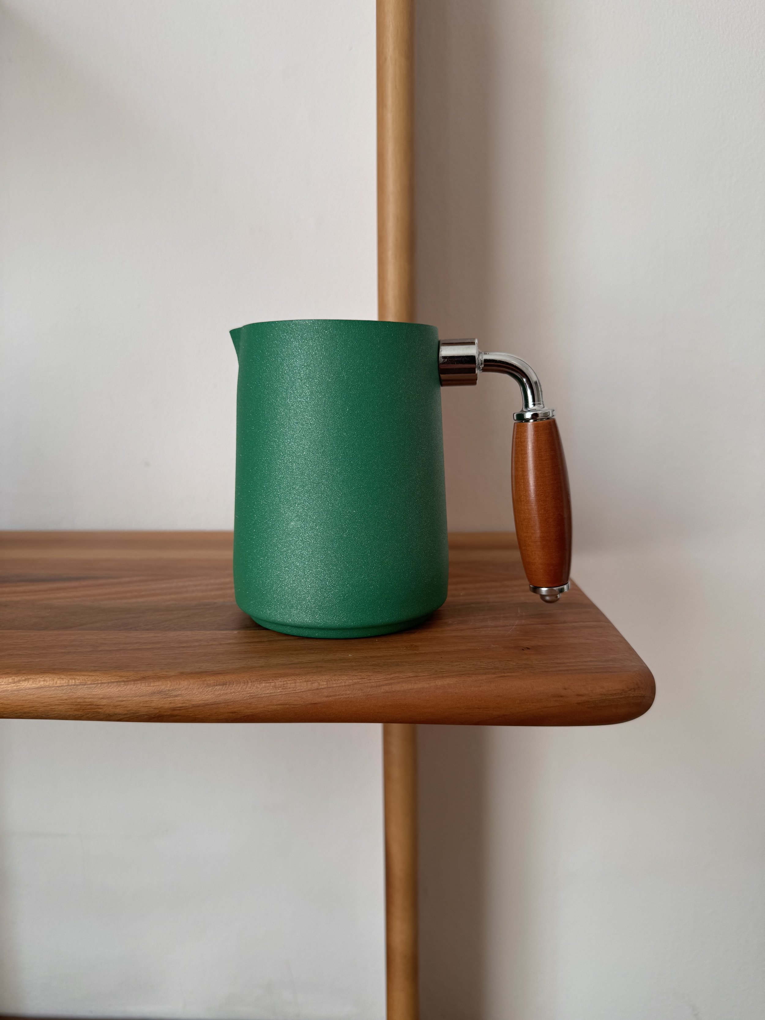 Vintage 1980s ‘Freddi’ Green Moka Espresso Stovetop Pot Set