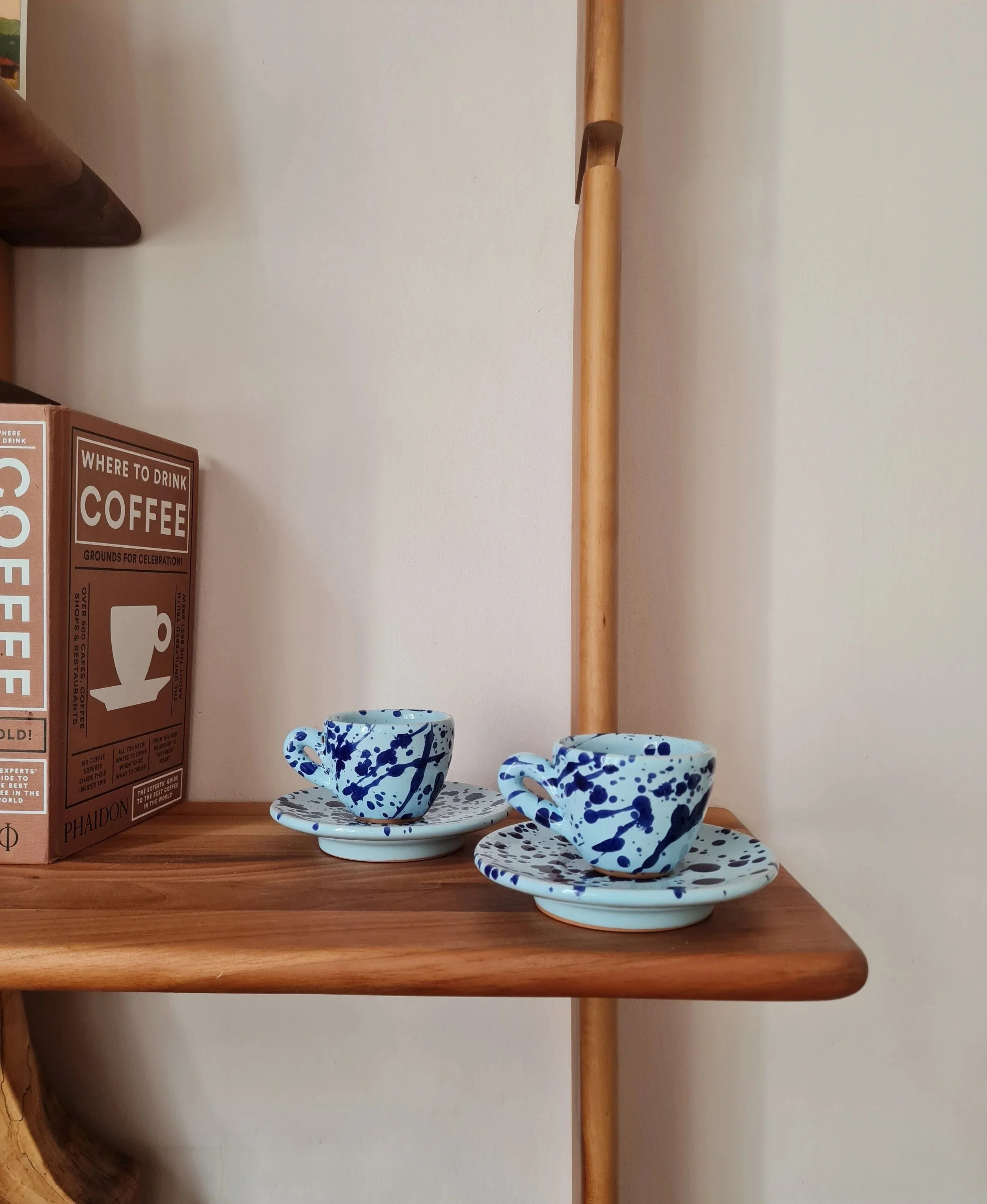 Limited Edition Puglian Splatter Espresso Set -Blue