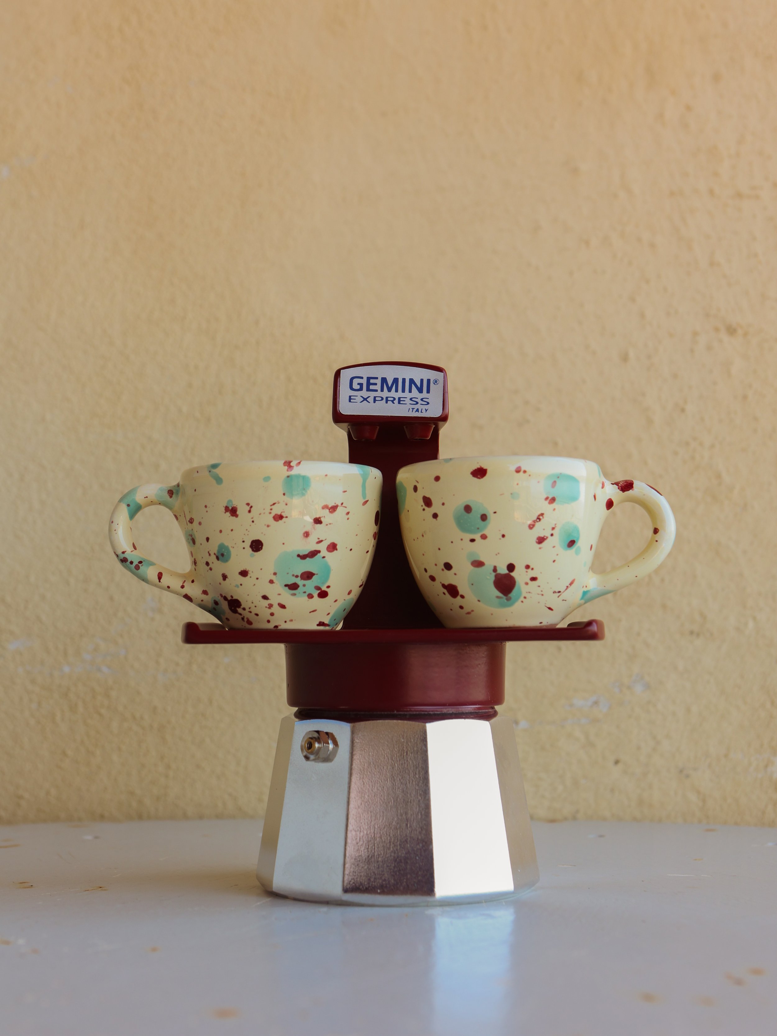 Ivo Angel handmade Italian ceramic espresso coffee cups