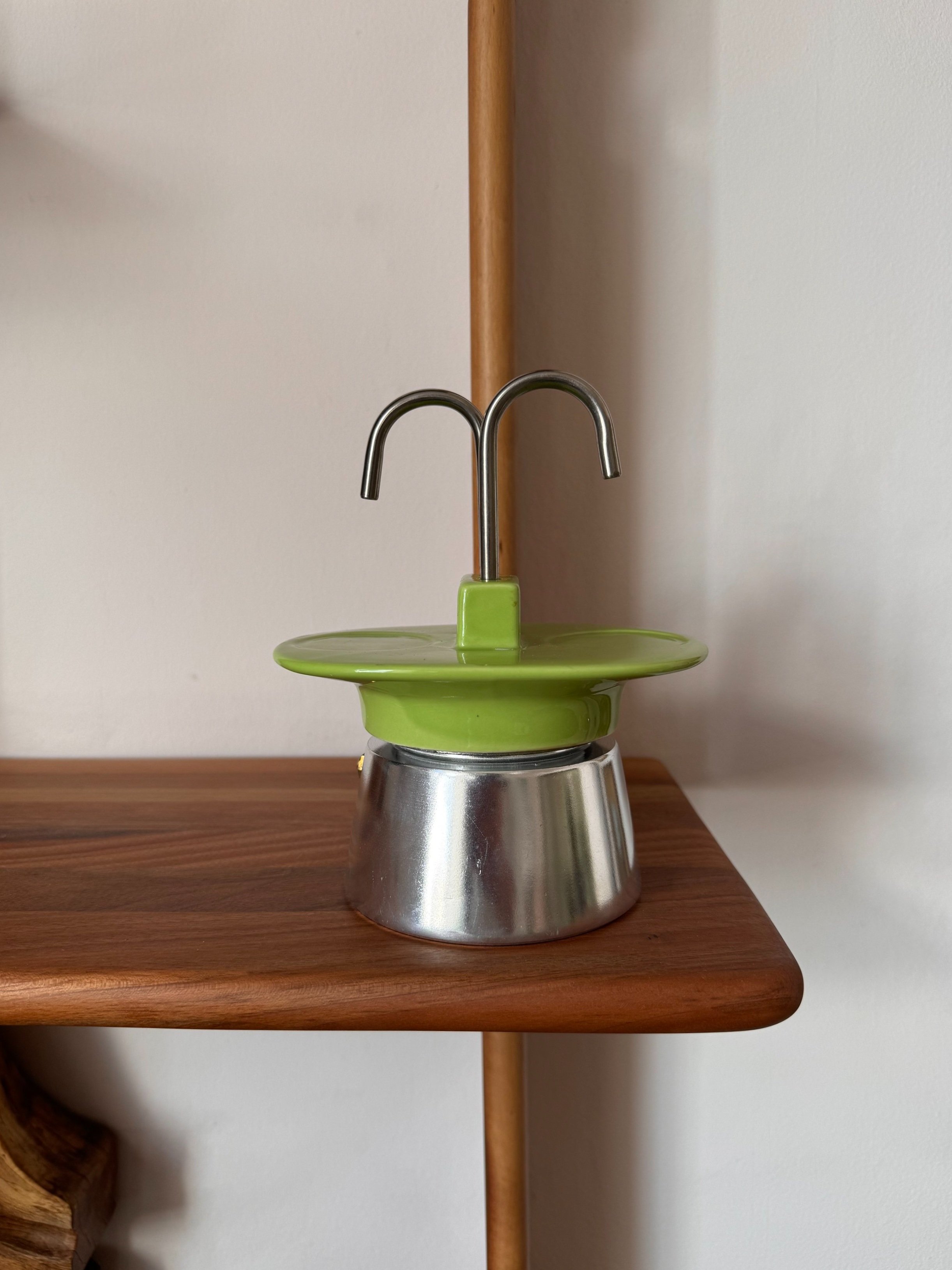 Vintage Double Ceramic Moka Espresso Pot