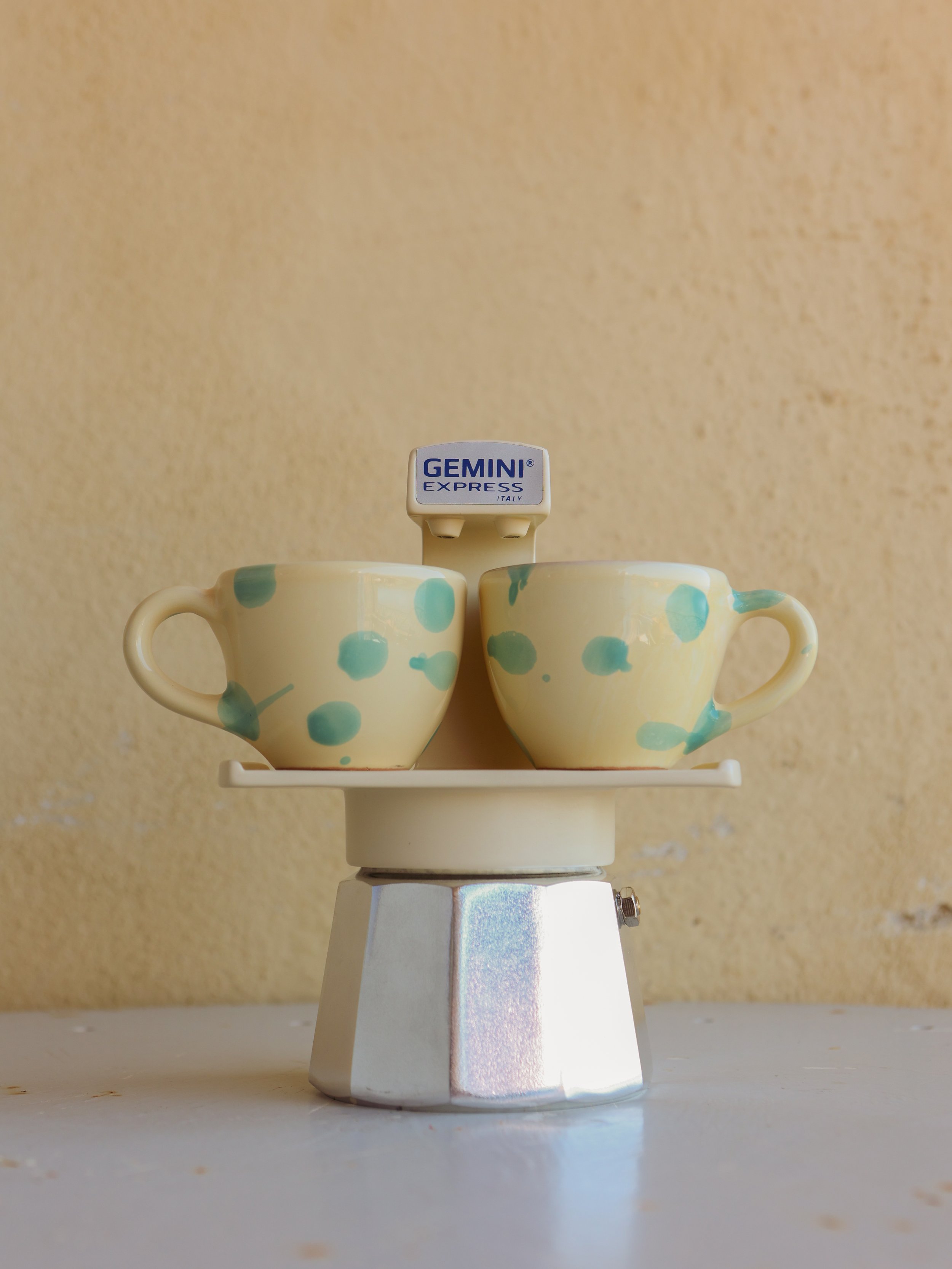 Ivo Angel handmade Italian ceramic espresso coffee cups