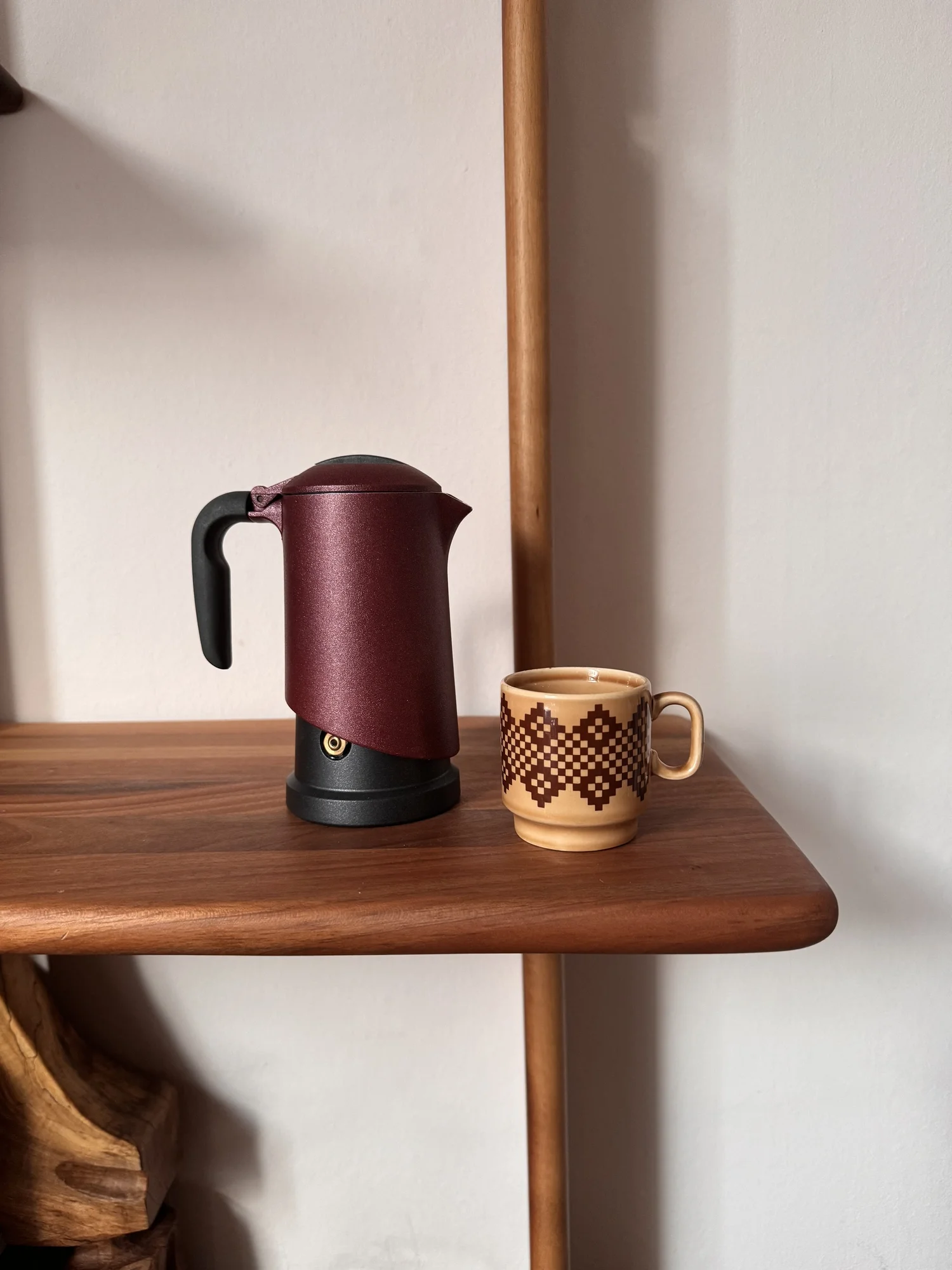 Rare Freddi Moka Pot in Burgundy — my moka home