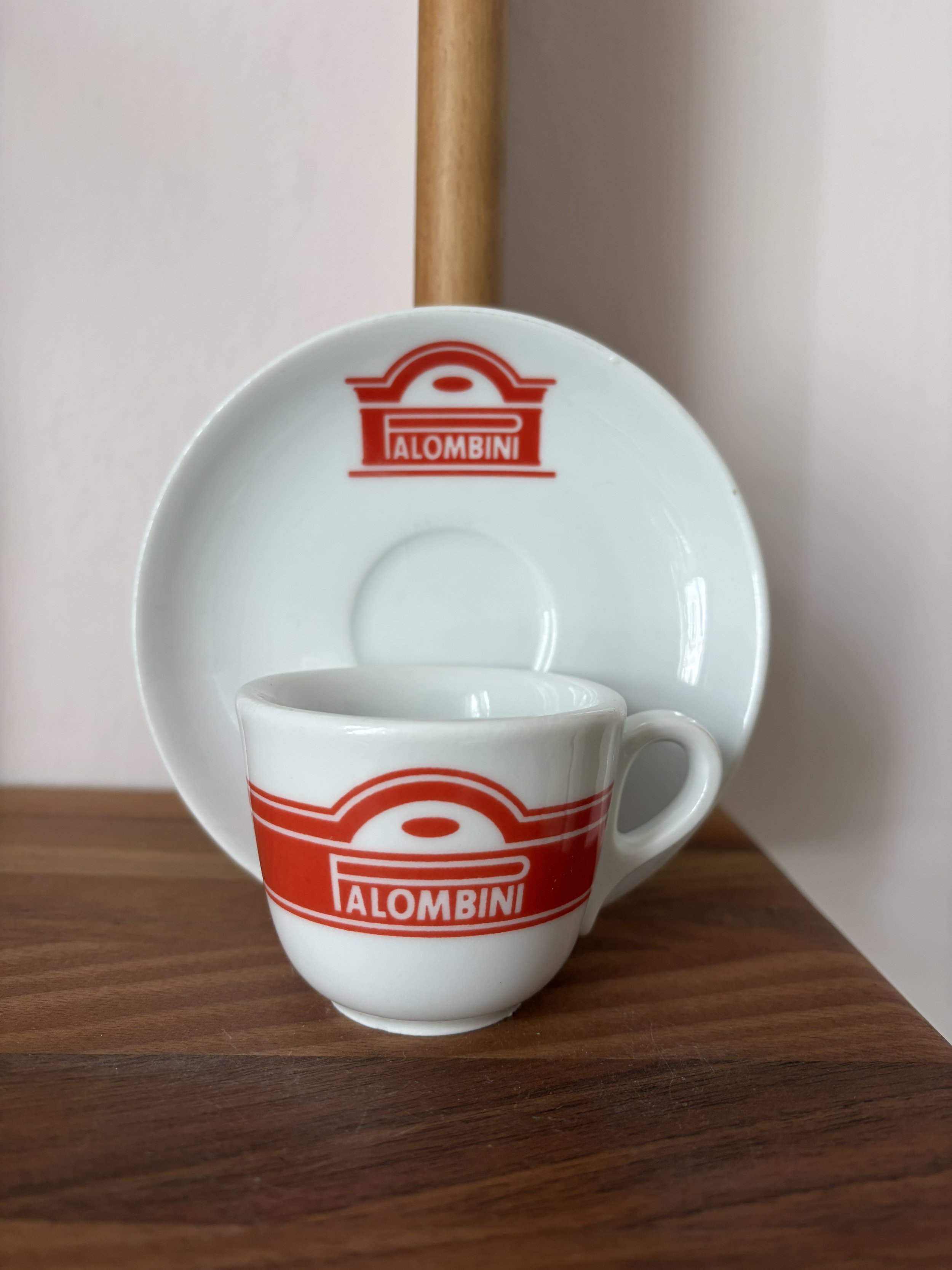 Vintage Palombini Espresso Cups - Red