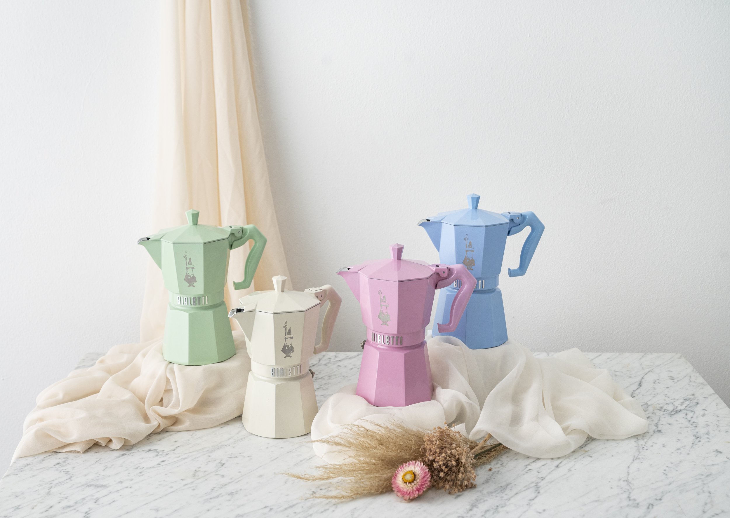 Bialetti Moka Exclusive Moka Espresso Pot Light Blue