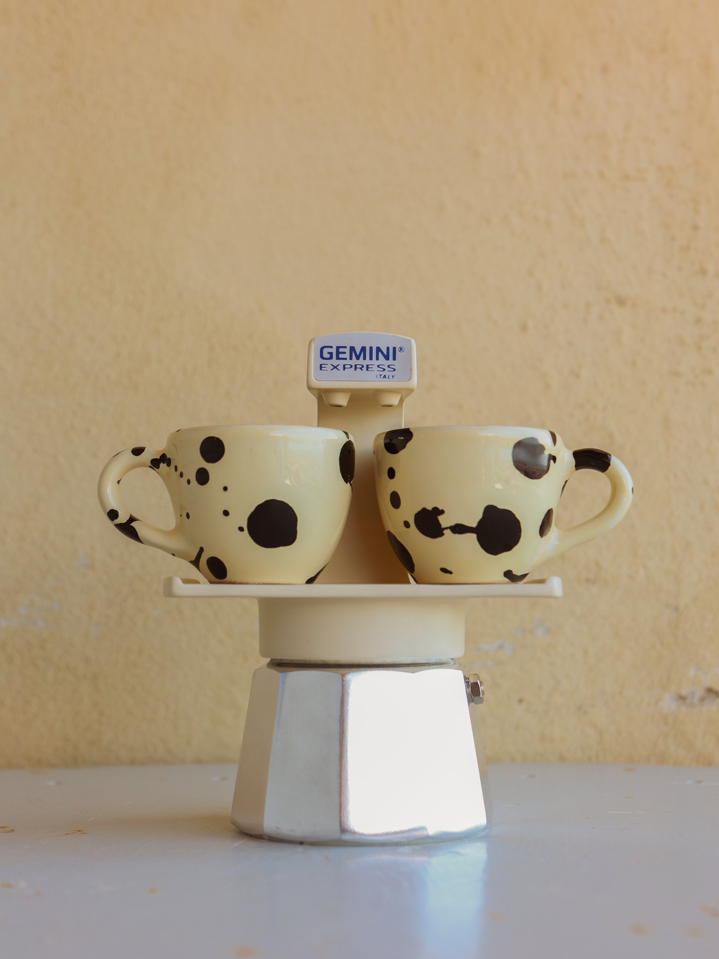 Ivo Angel handmade Italian ceramic espresso coffee cups