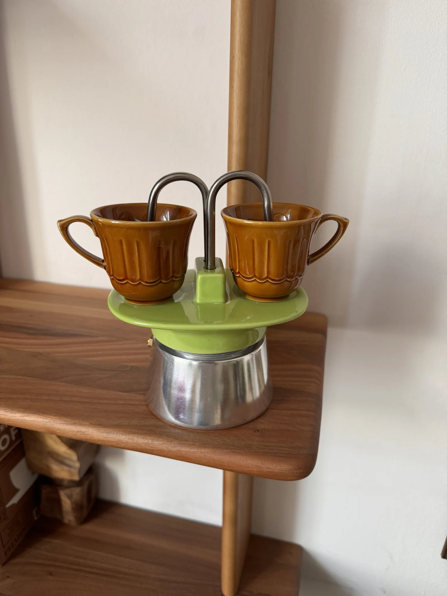Green Ceramic Moka Pot — my moka home