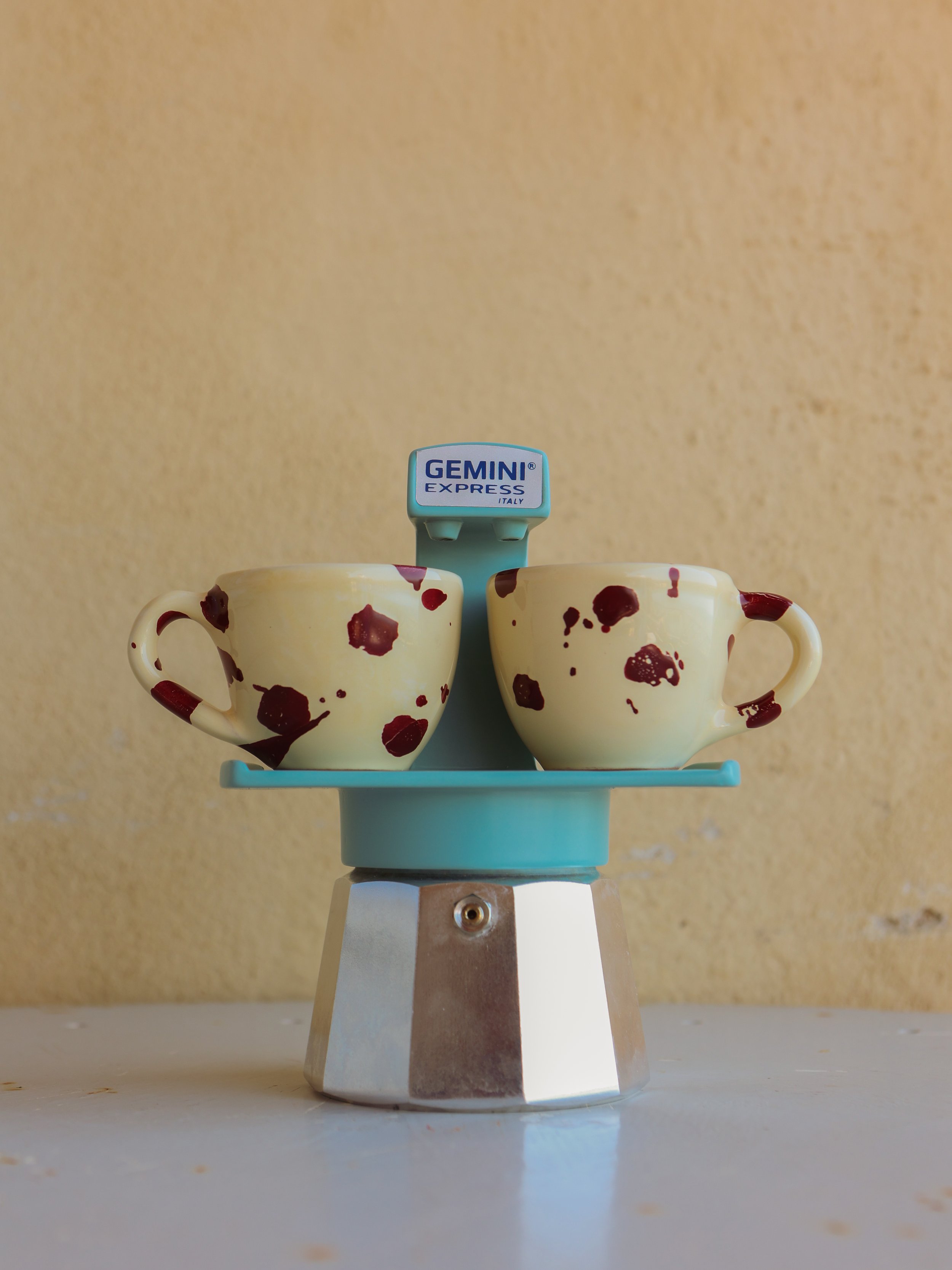 Ivo Angel handmade Italian ceramic espresso coffee cups