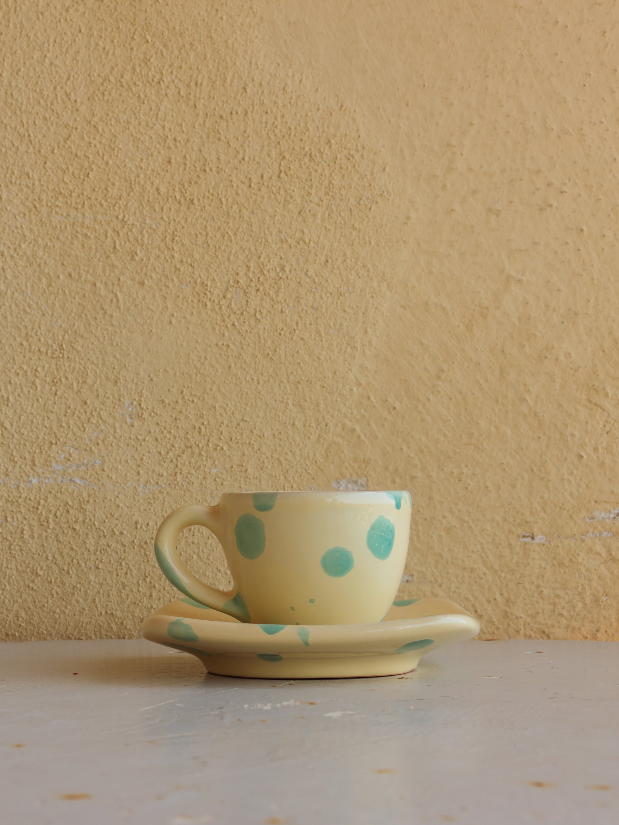 Ivo Angel handmade Italian ceramic espresso coffee cups