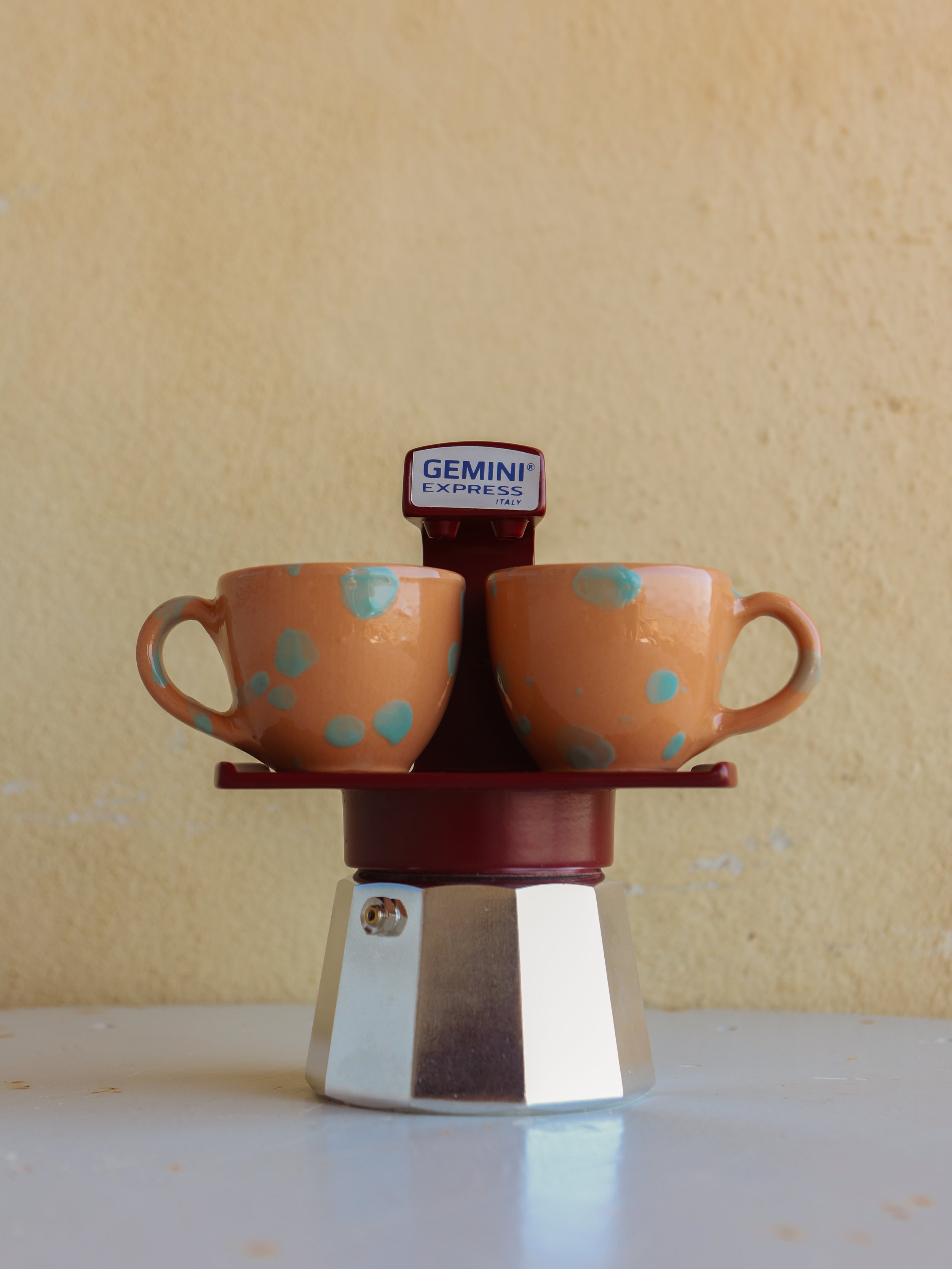 Ivo Angel handmade Italian ceramic espresso coffee cups