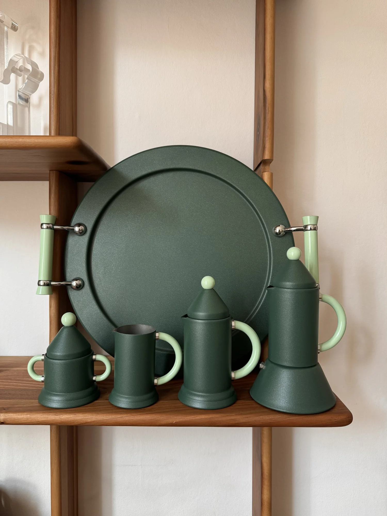 Rare Inoxpran 'Atlanta' Moka Pot Set in Dark Olive — my moka home