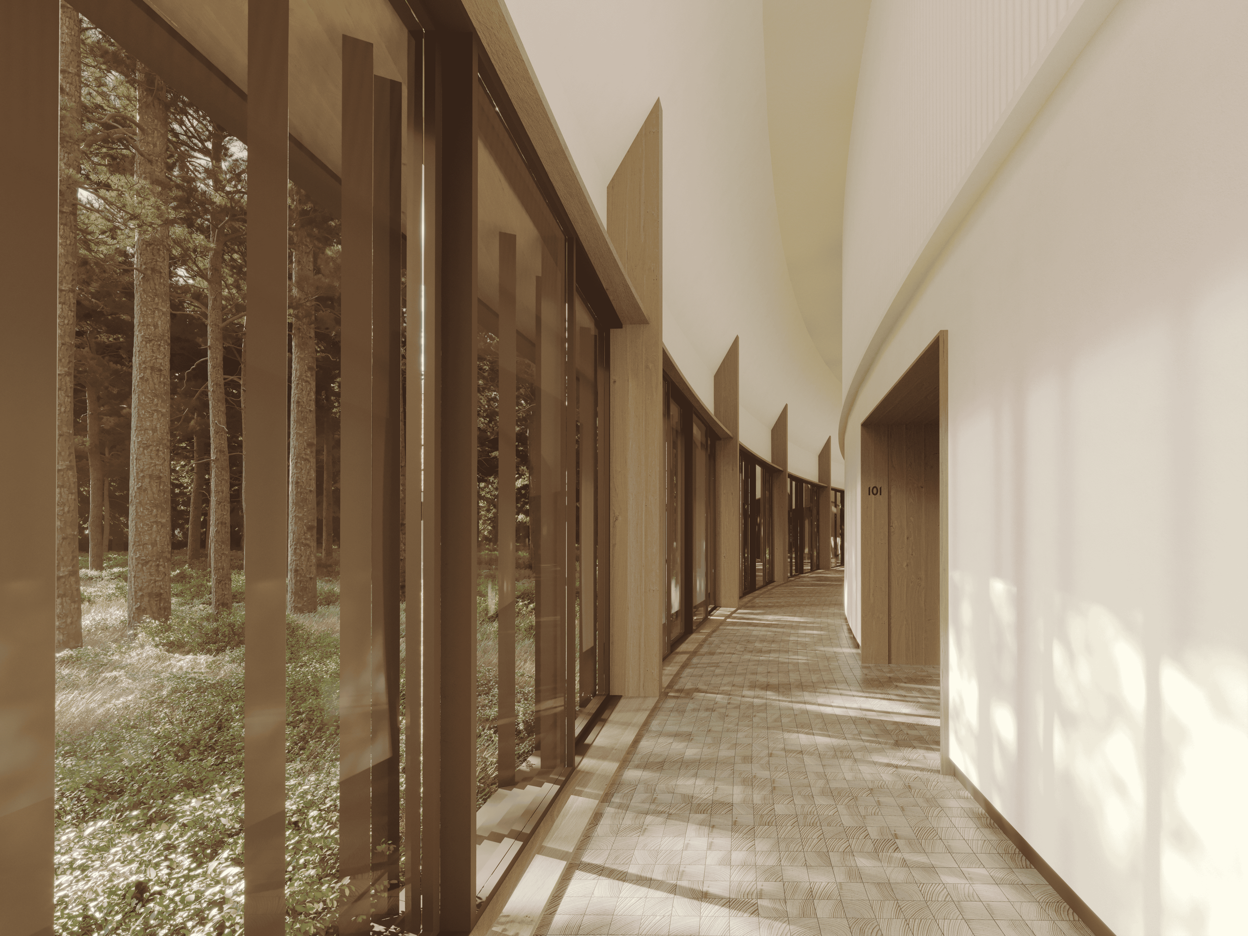 A redevelopment proposal focused on ecological integration and low-impact hospitality design.