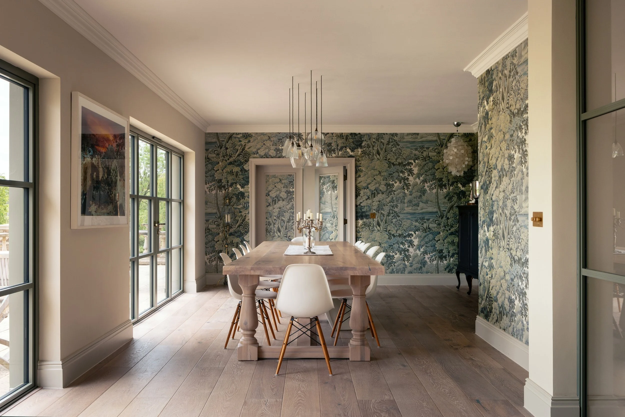 Architectural transformation of an existing country residence, demonstrating an alternative to demolition and complete rebuild.