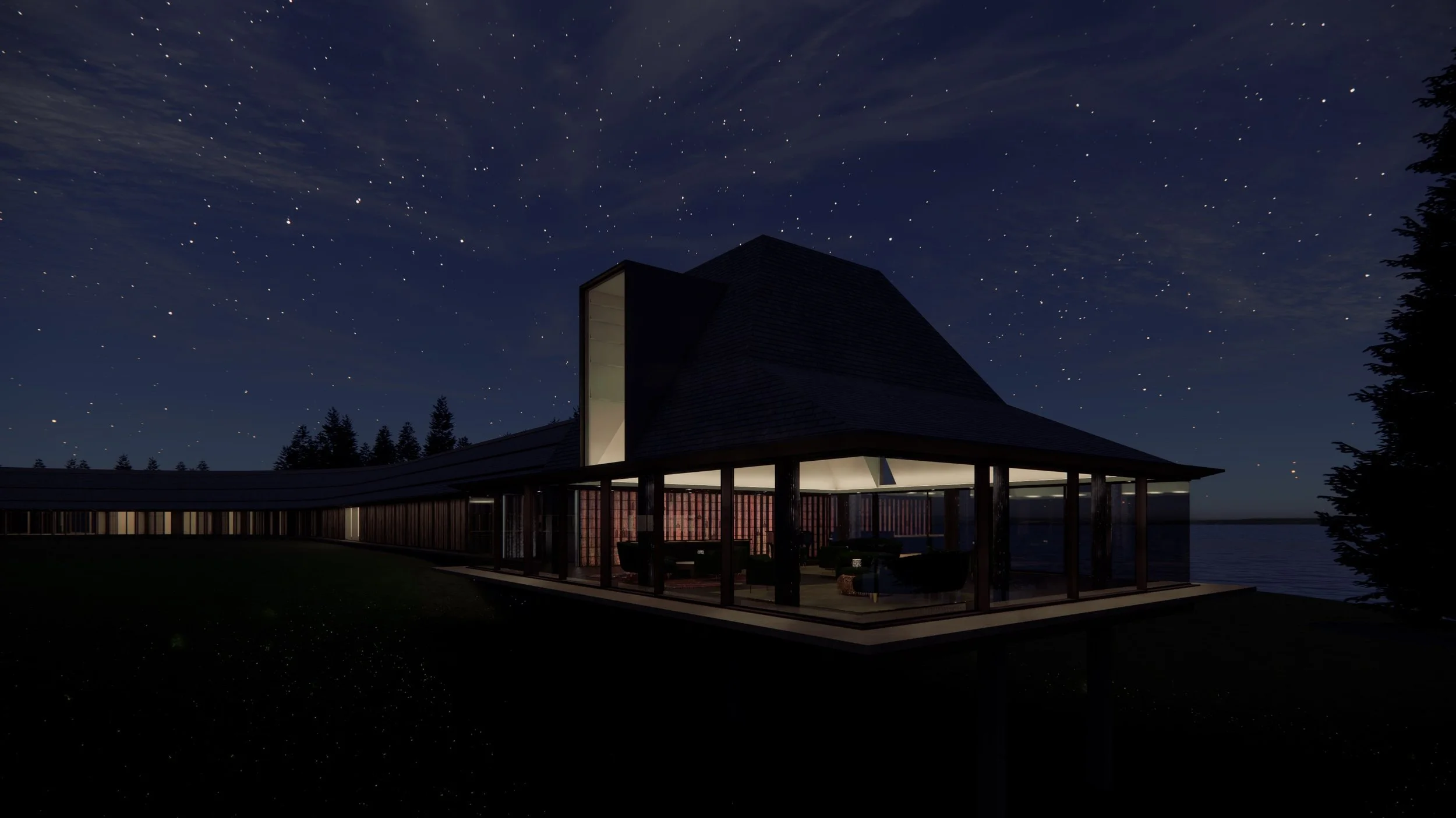 A commercial design proposal for transforming existing hospitality assets into eco-luxury forest retreats.