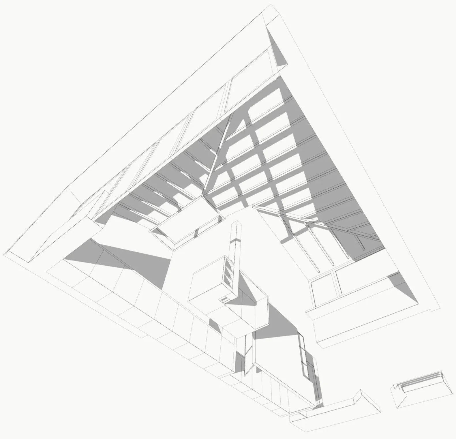 Contemporary residential architectural project in North London delivering a bespoke family home renovation with improved flow and space.