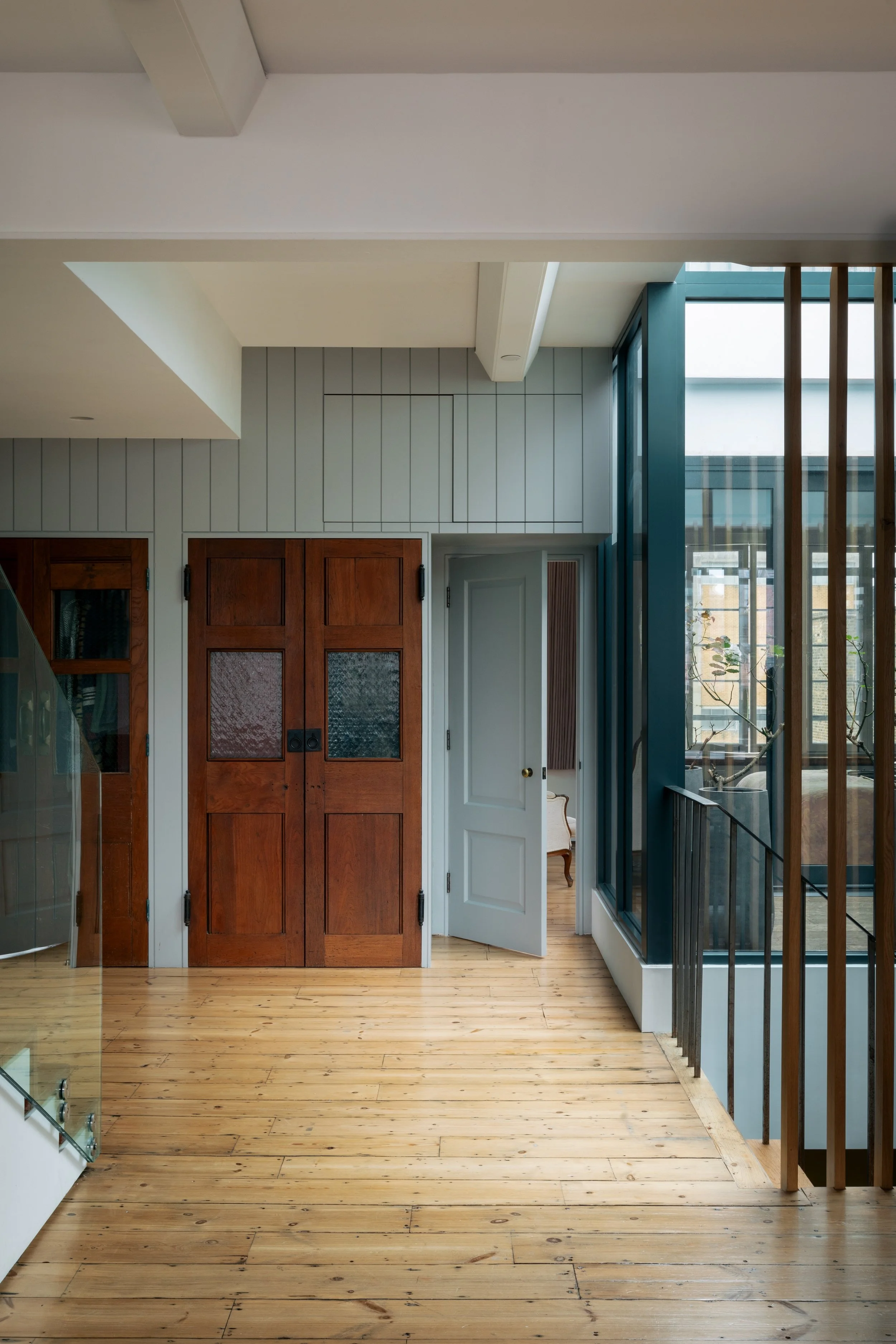 Residential architectural services in London expressed through a refined Brick Lane home renovation