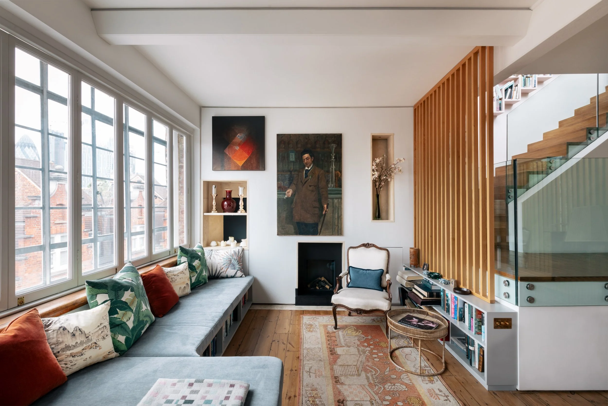 Residential architectural design in London showcasing modern home renovations and crafted interiors