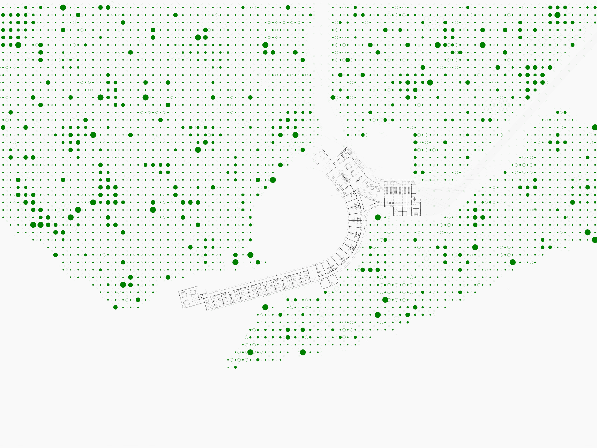Architectural renovation proposal exploring sustainable reuse and expansion of a hotel within a forest environment.