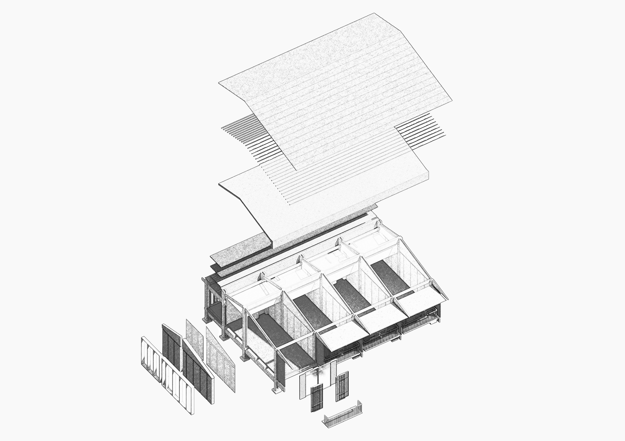 A transformation study focusing on sustainable redevelopment of a hotel within a protected woodland setting.
