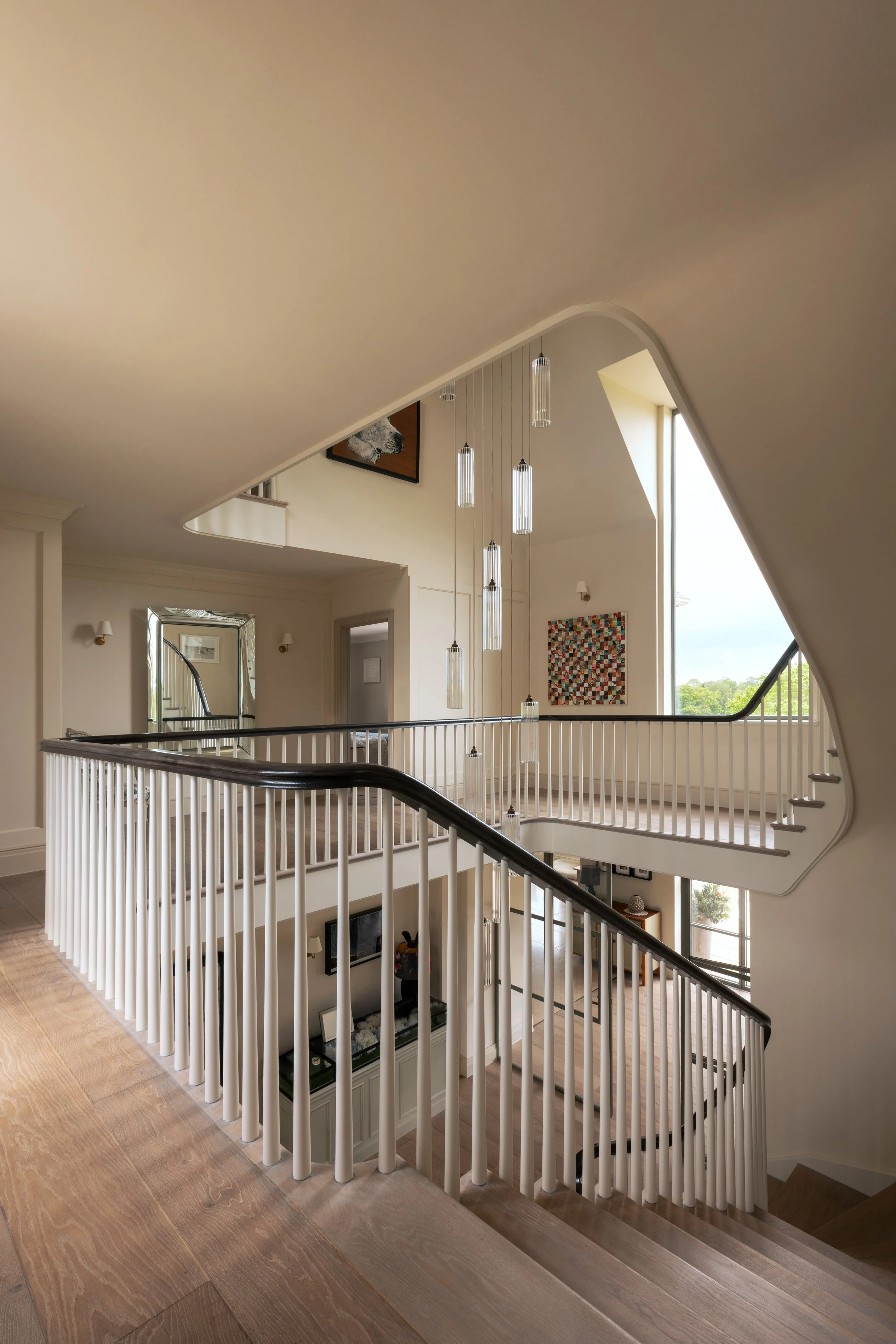 Adaptive reuse of an existing 1980s countryside home, transforming the property without demolishing and rebuilding.