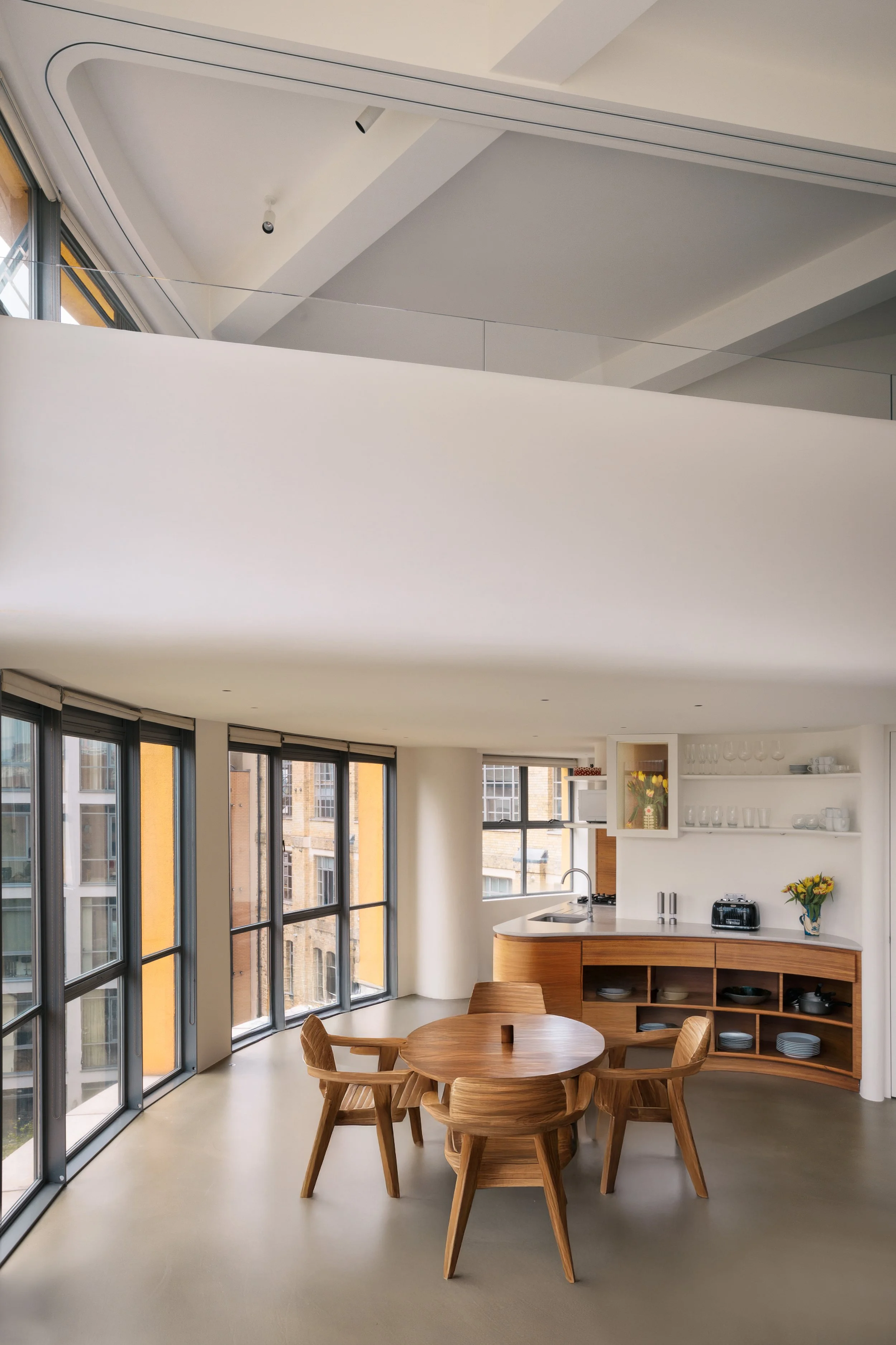 A contemporary maisonette design in London by Studio Tashima, focusing on space optimisation, natural light, and modern interiors.