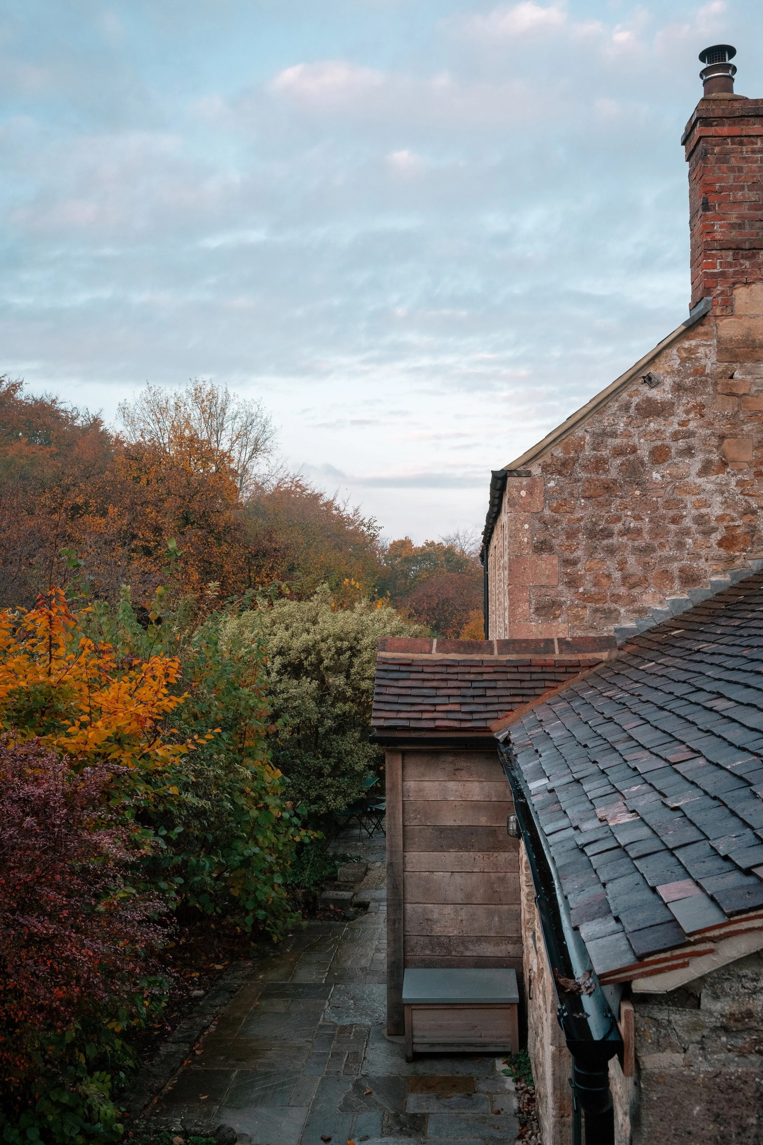 Contemporary residential architecture and home garden design by Studio Tashima in rural Somerset.