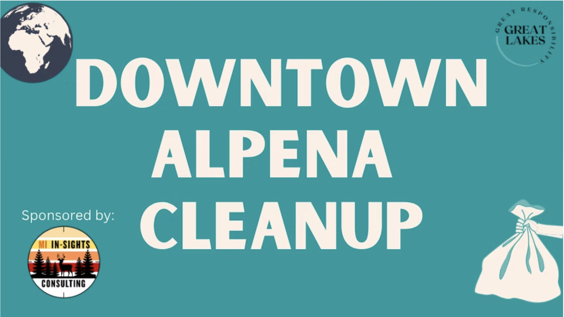 Downtown Alpena Earth Day Cleanup