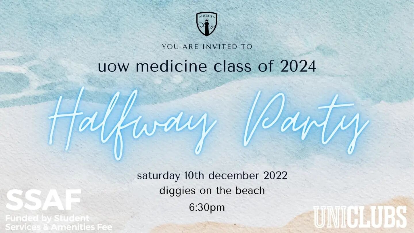Hey Phase 2! Congratulations on getting half way through your medical degree. We hope you are ready to celebrate this Saturday 6:30pm at Diggies North beach! 

Big shout out to our sponsor MIPS @mips_insta who are giving away 2 x $25 Uber vouchers to