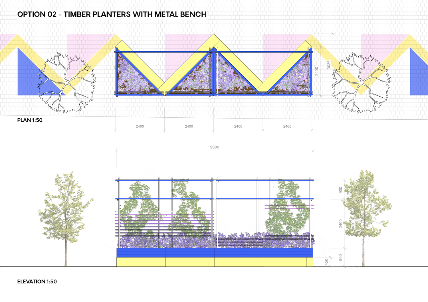 Greening Cathays Train Station Nature outdoor waiting room plan elevation drawing Cardiff Situated Studio 02.png
