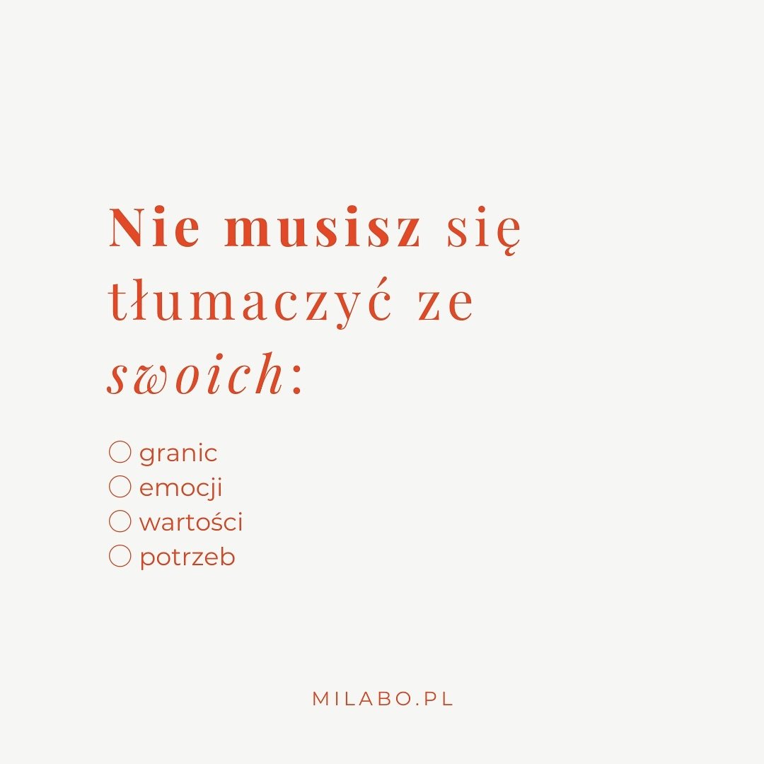 Porozmawiajmy o granicach, emocjach, wartościach i potrzebach 🌿 
Często czujemy presję, aby uzasadnić lub wyjaśnić te aspekty siebie innym, ale prawda jest taka, że są one z natury ważne, po prostu dlatego, że są nasze. 

Twoje granice służą jako ba