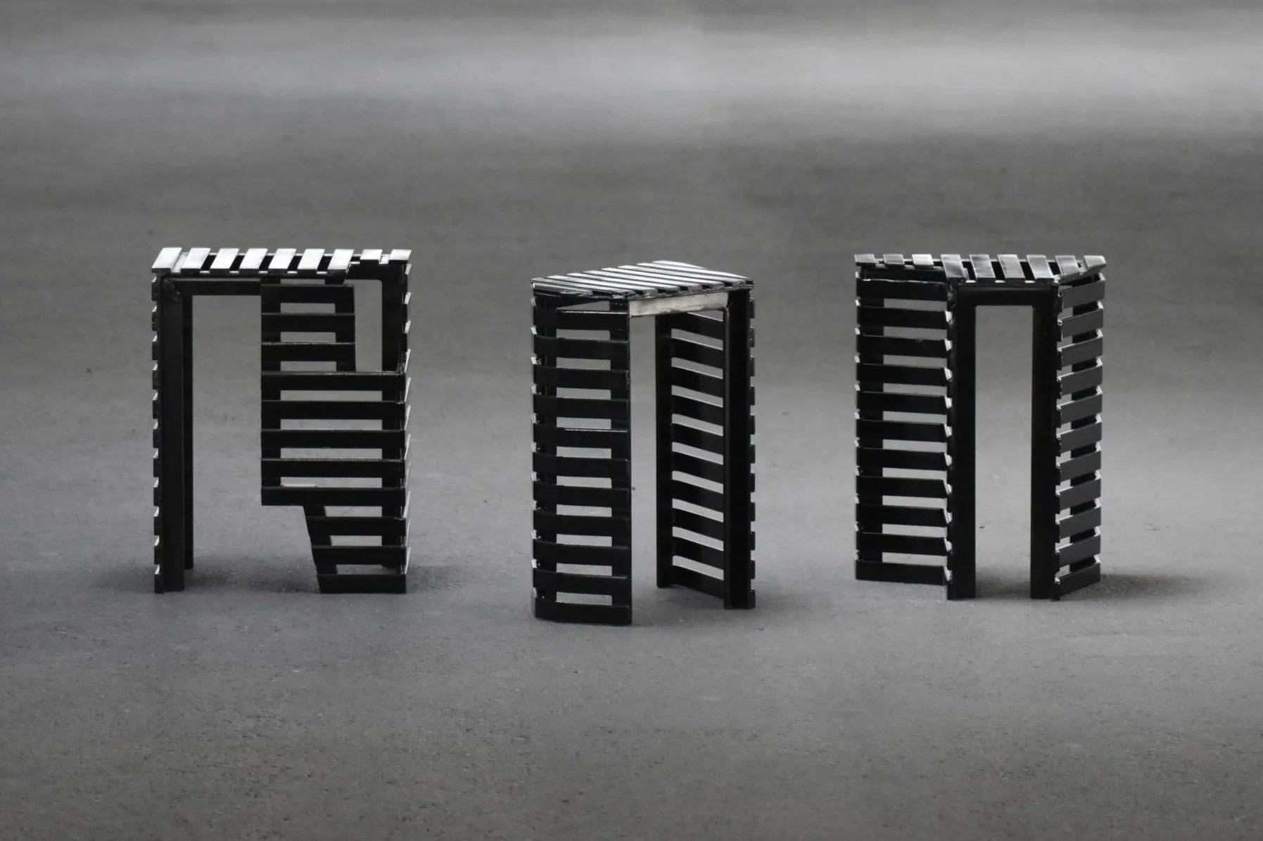 Tabouret Franklin, White & Leonard | Steel