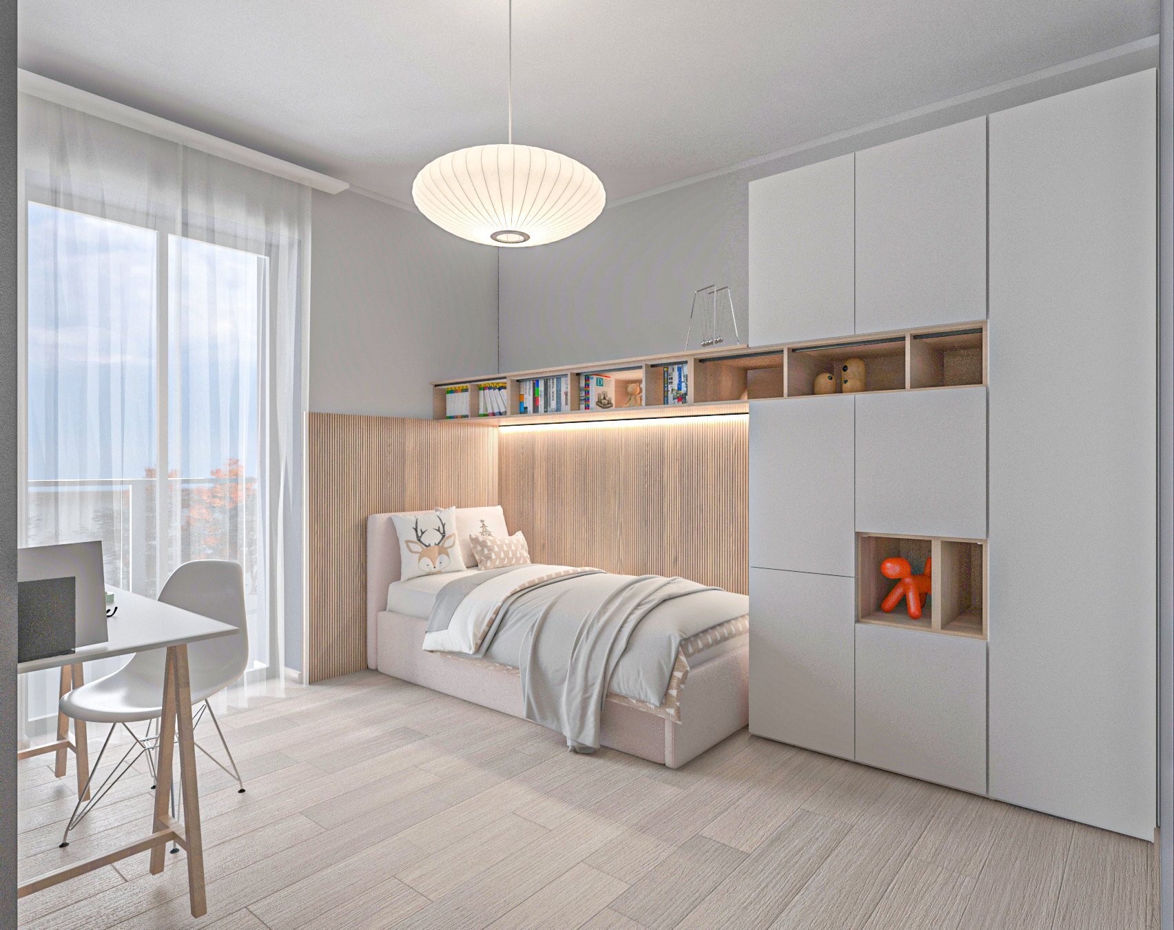 render- fornitura arredo