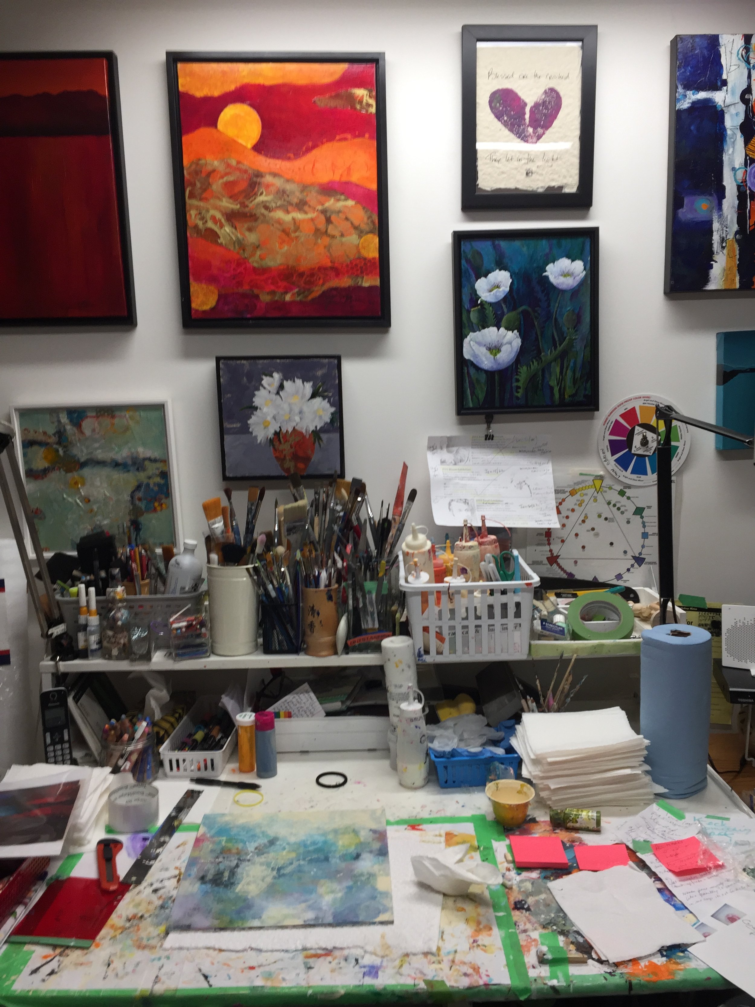 An afternoon in my studio